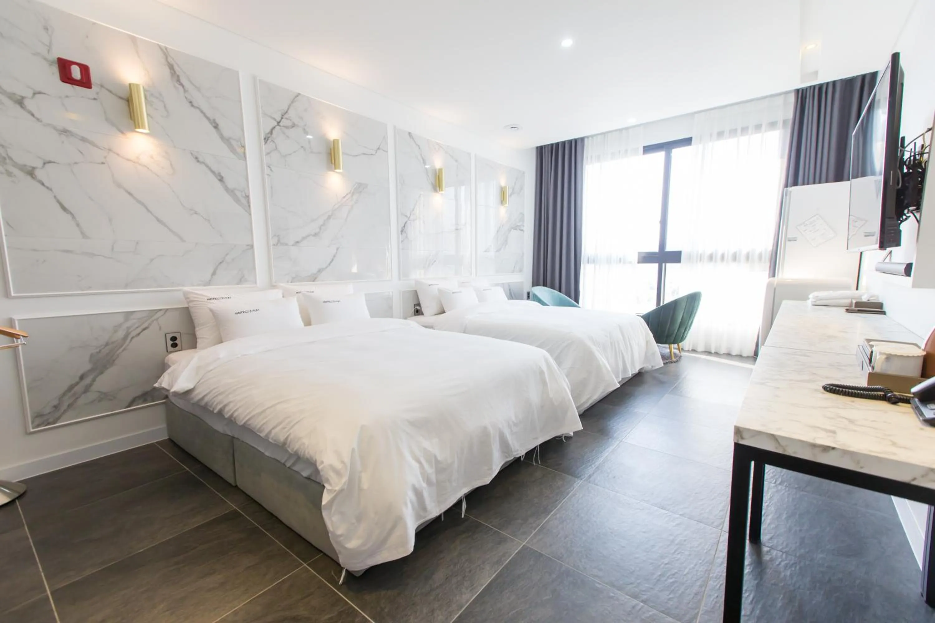 Bed in Hotel Raum Suncheon