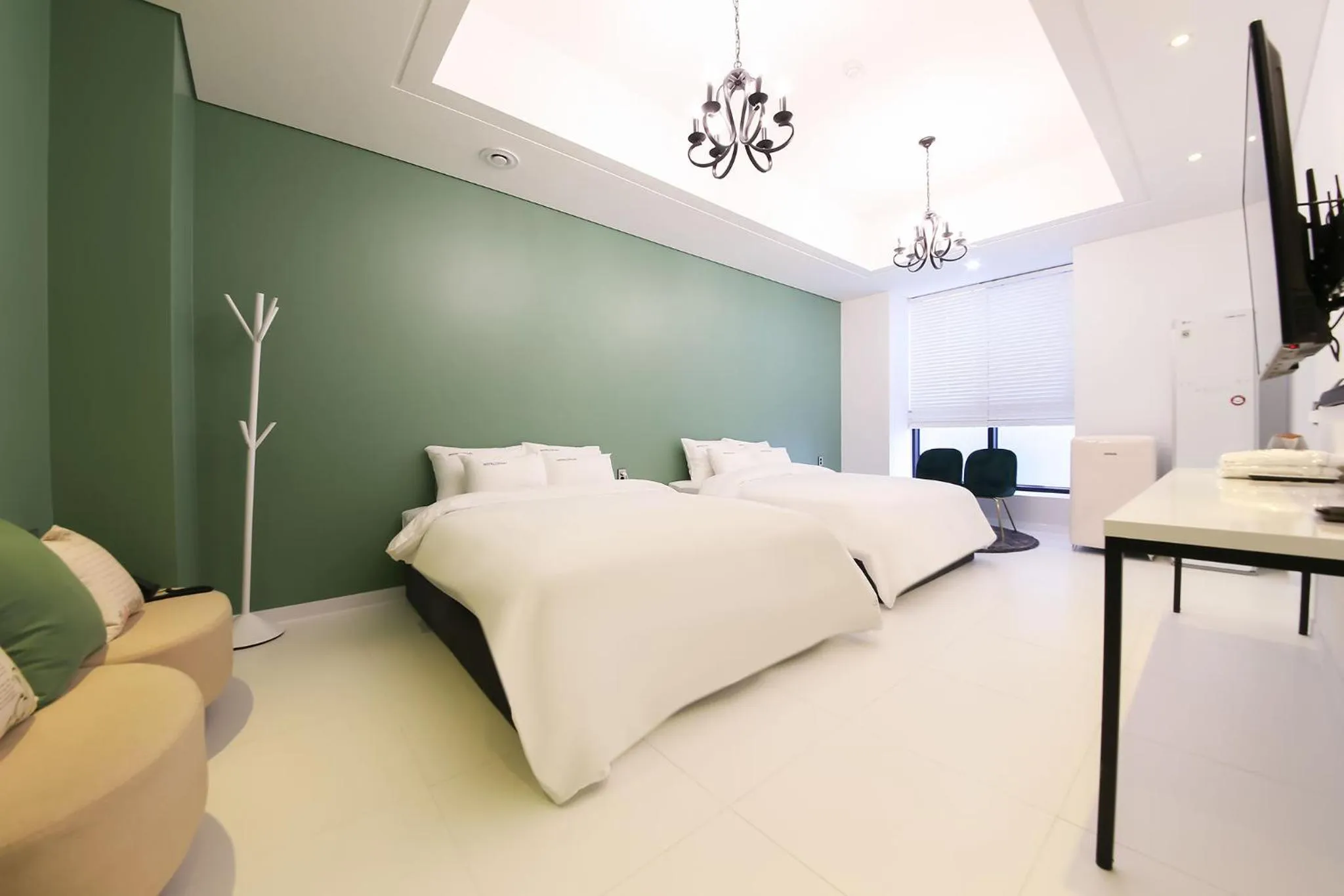 Bed in Hotel Raum Suncheon