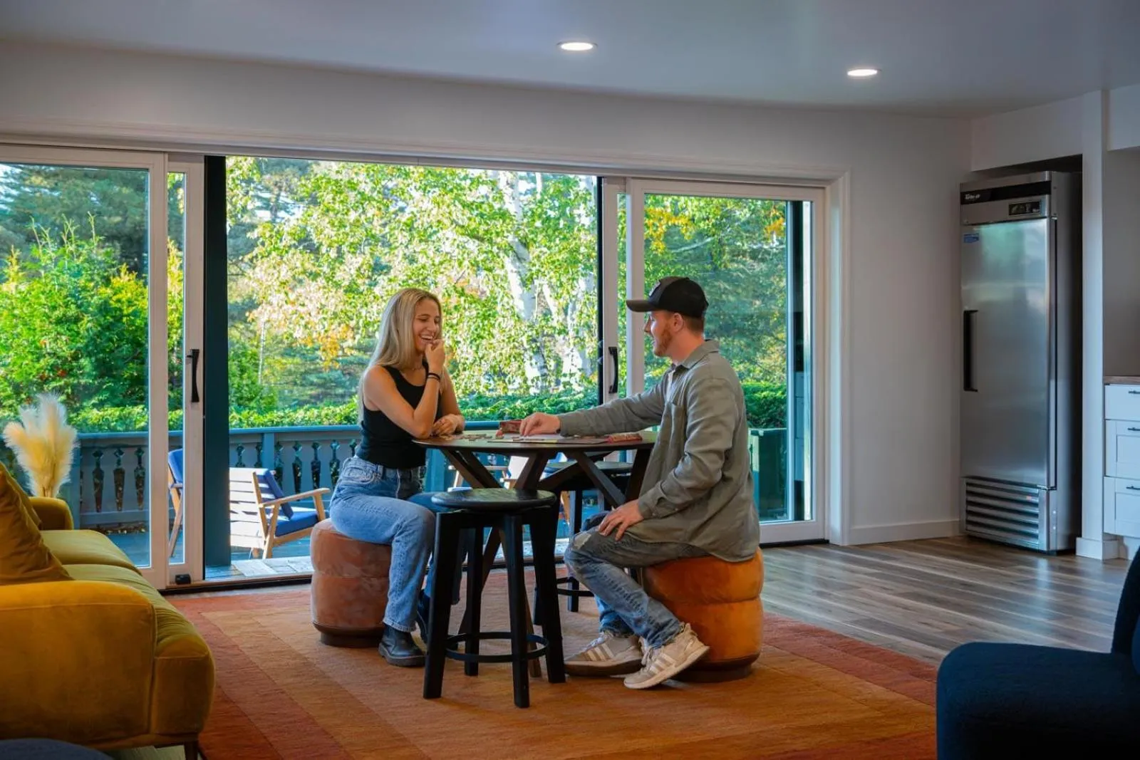 Seating area in Town House Lodge