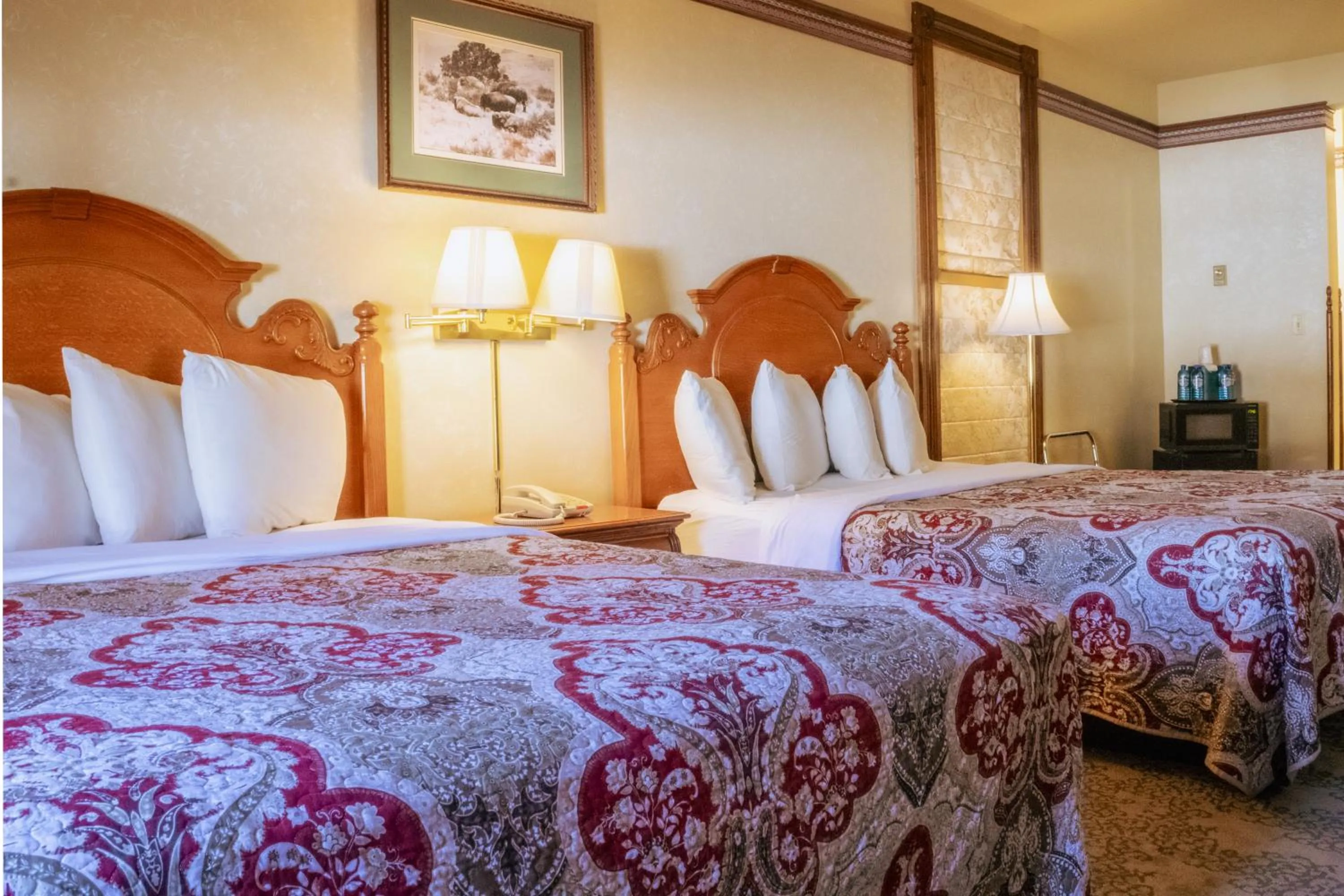 Bed in Historic Bullock Hotel