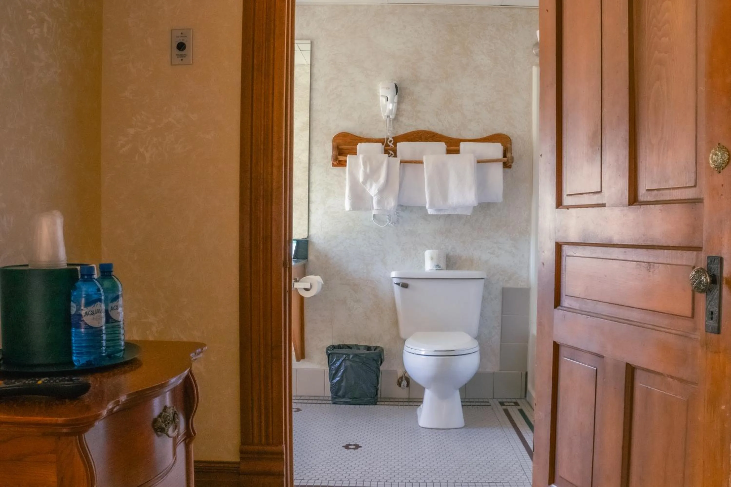 Toilet in Historic Bullock Hotel