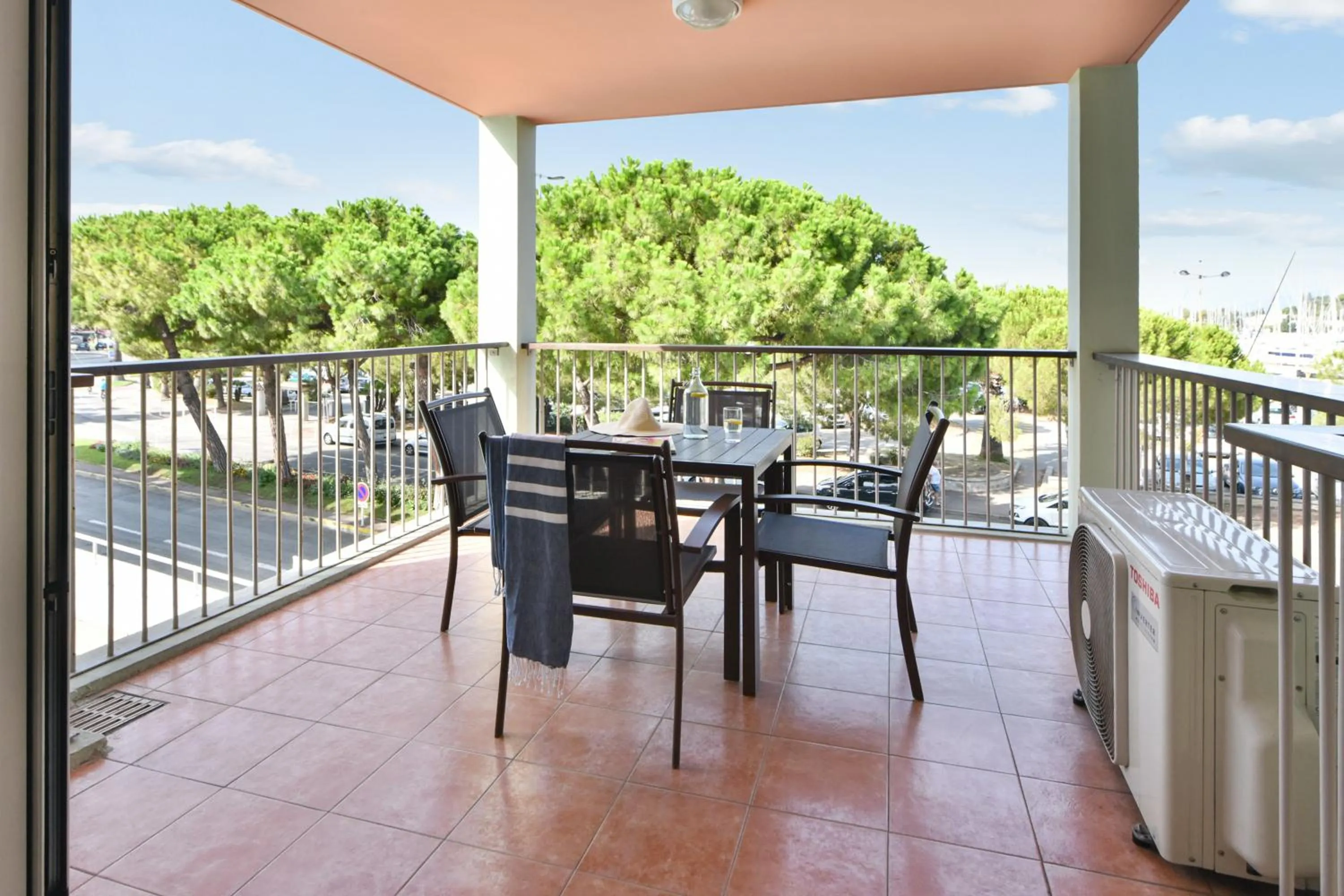 Patio in Résidence Pierre & Vacances Premium Port Prestige