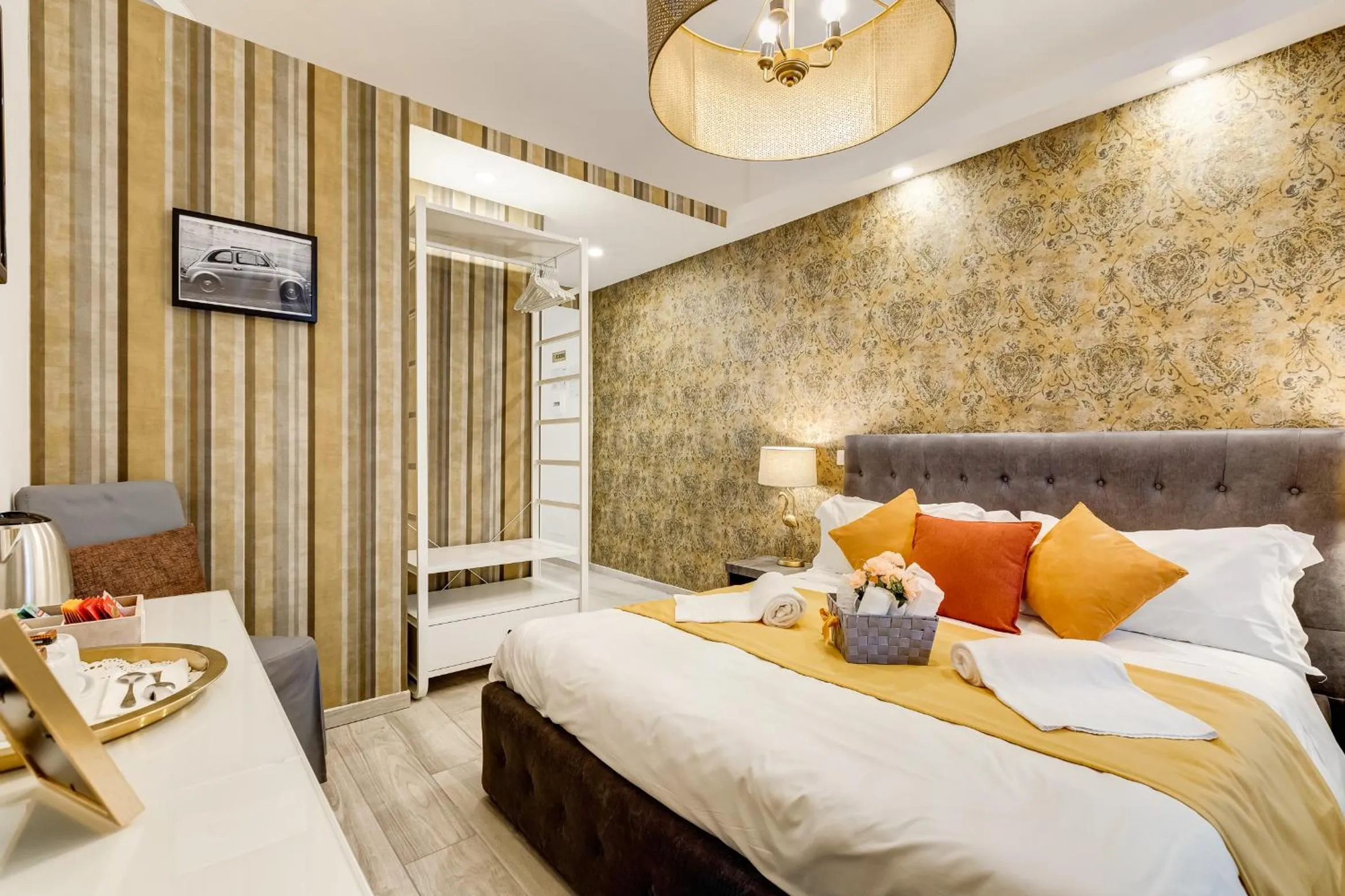 Coffee/tea facilities, Bed in Maison Risorgimento