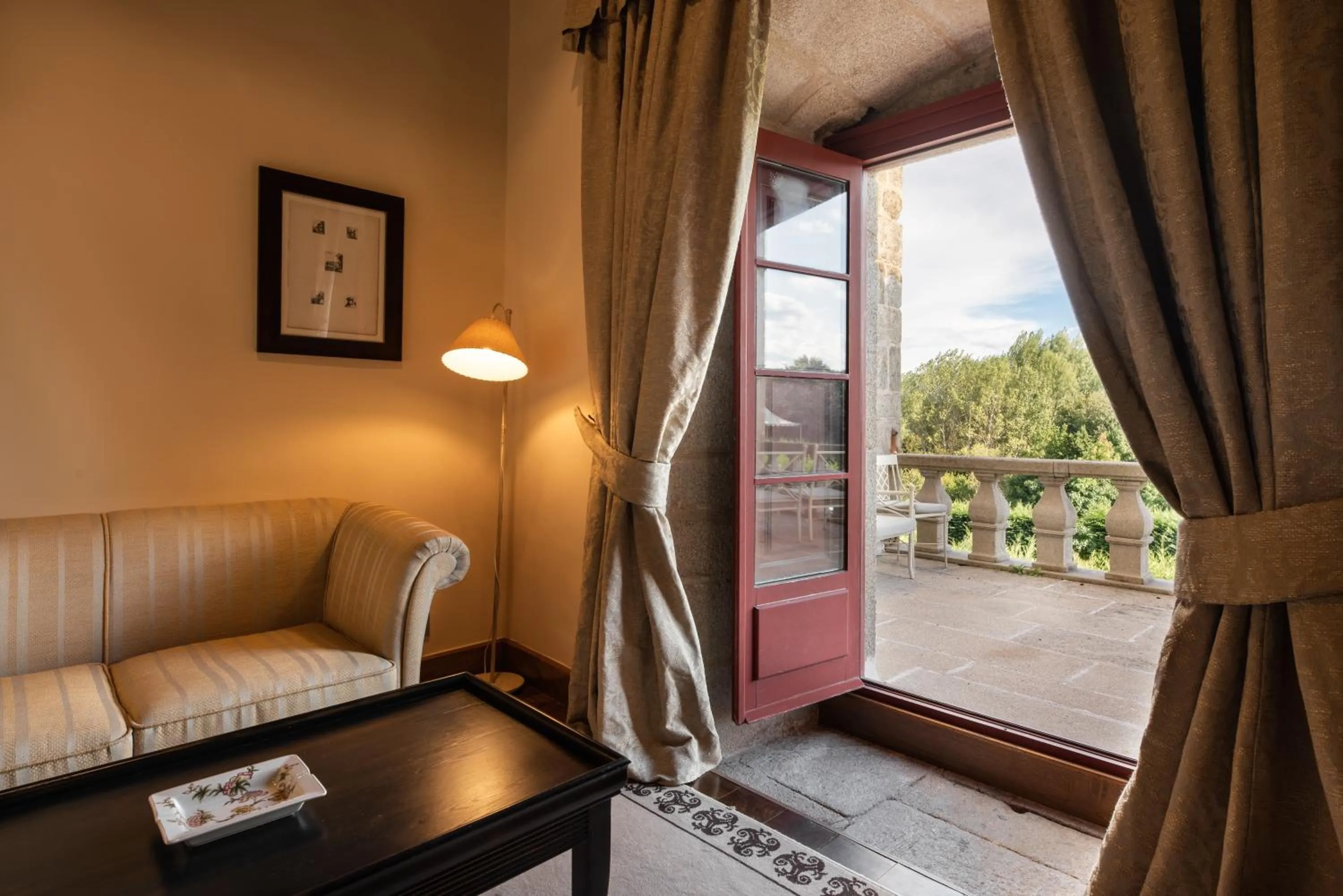 Balcony/Terrace in Áurea Palacio de Sober by Eurostars Hotel Company