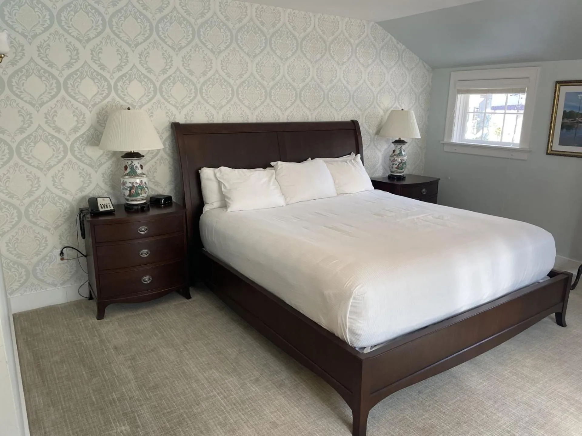 Bed in Black Point Inn