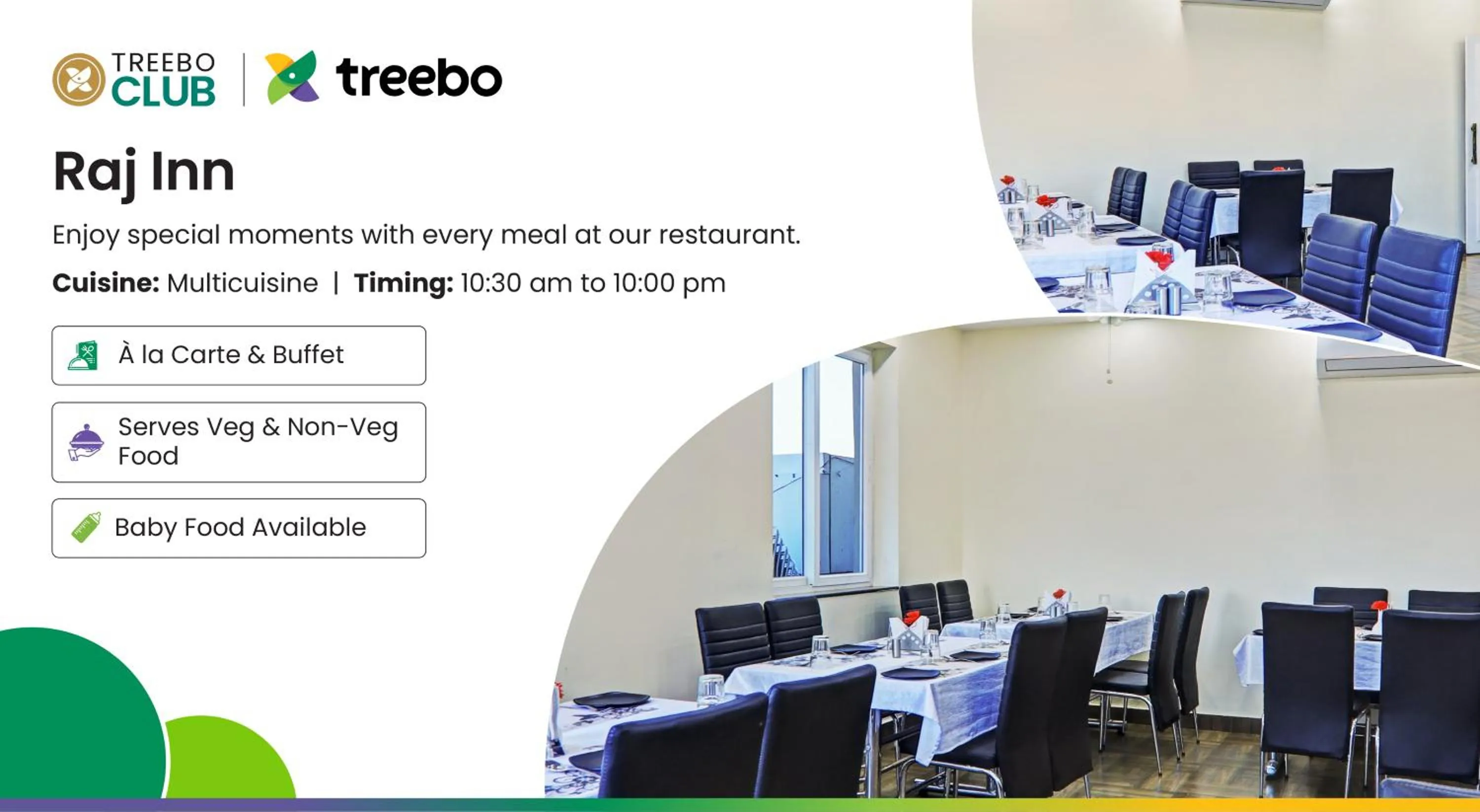 Restaurant/places to eat in Treebo Raj Inn Lalpur