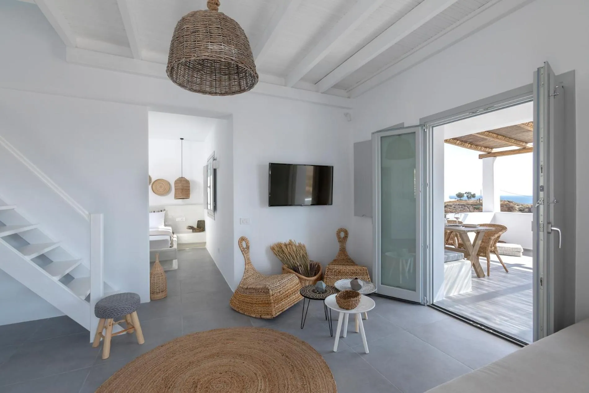 Living room in Bianco Diverso Suites