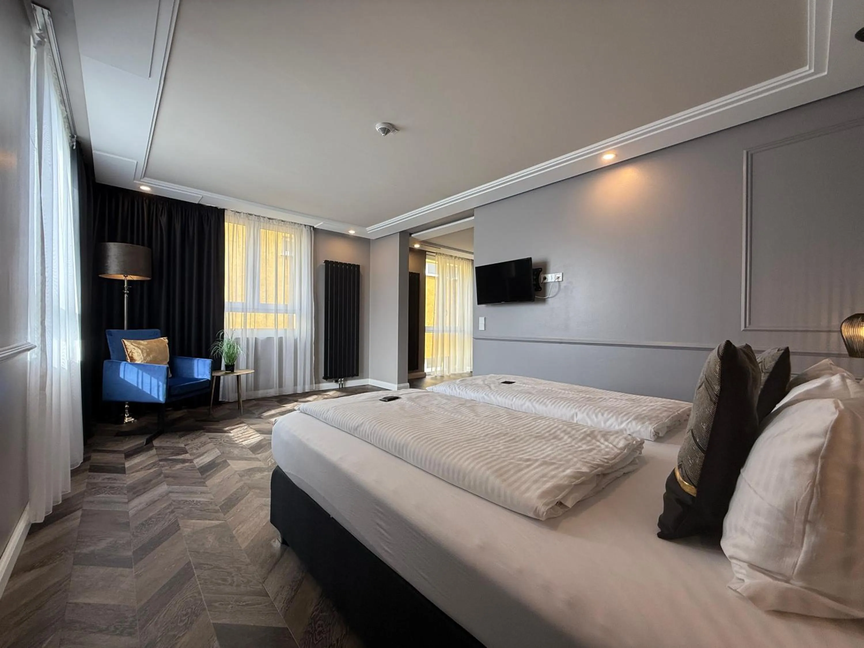 Bed in Boutique Hotel Zuckerfabrik Stuttgart