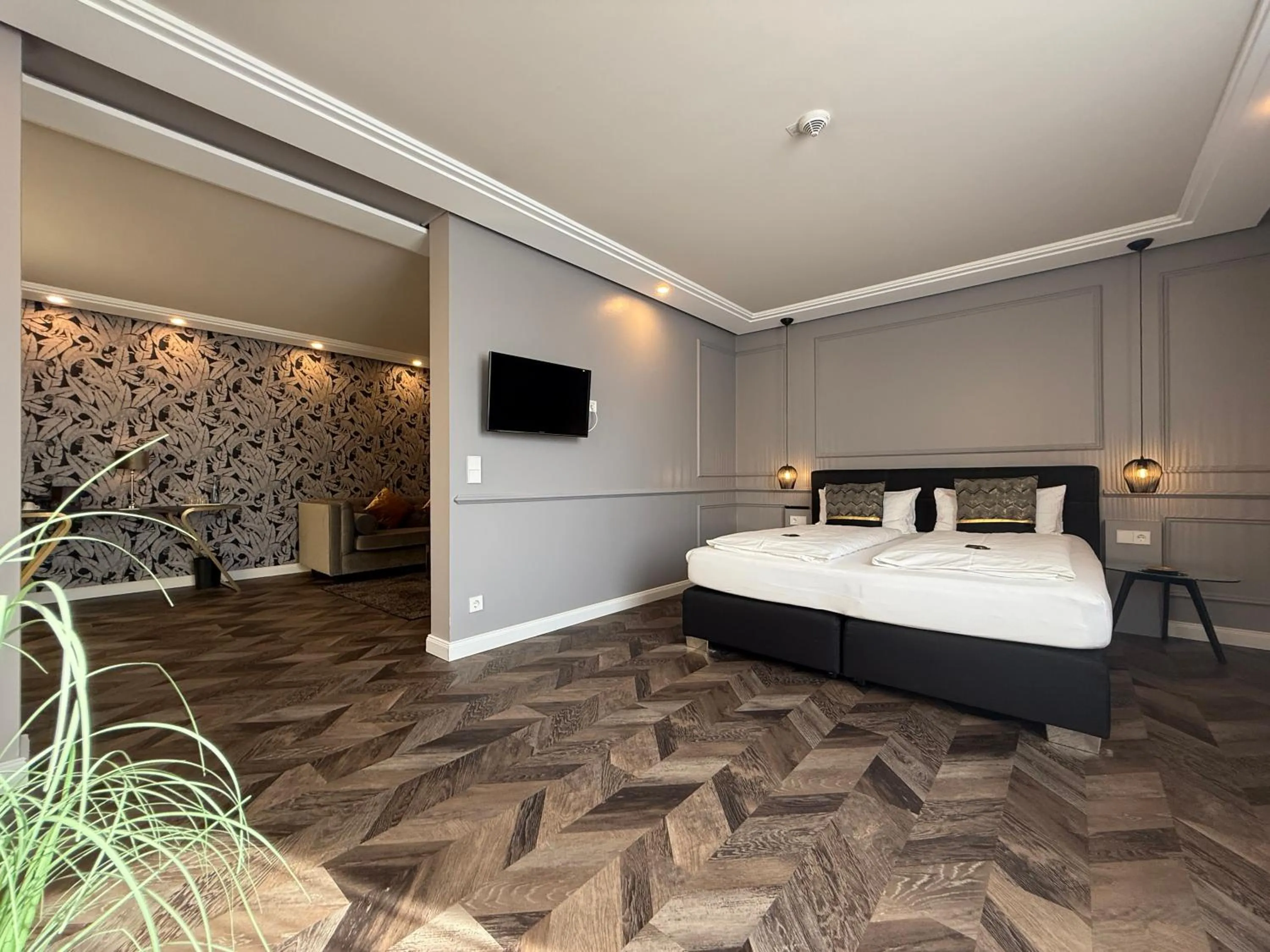 Bed in Boutique Hotel Zuckerfabrik Stuttgart