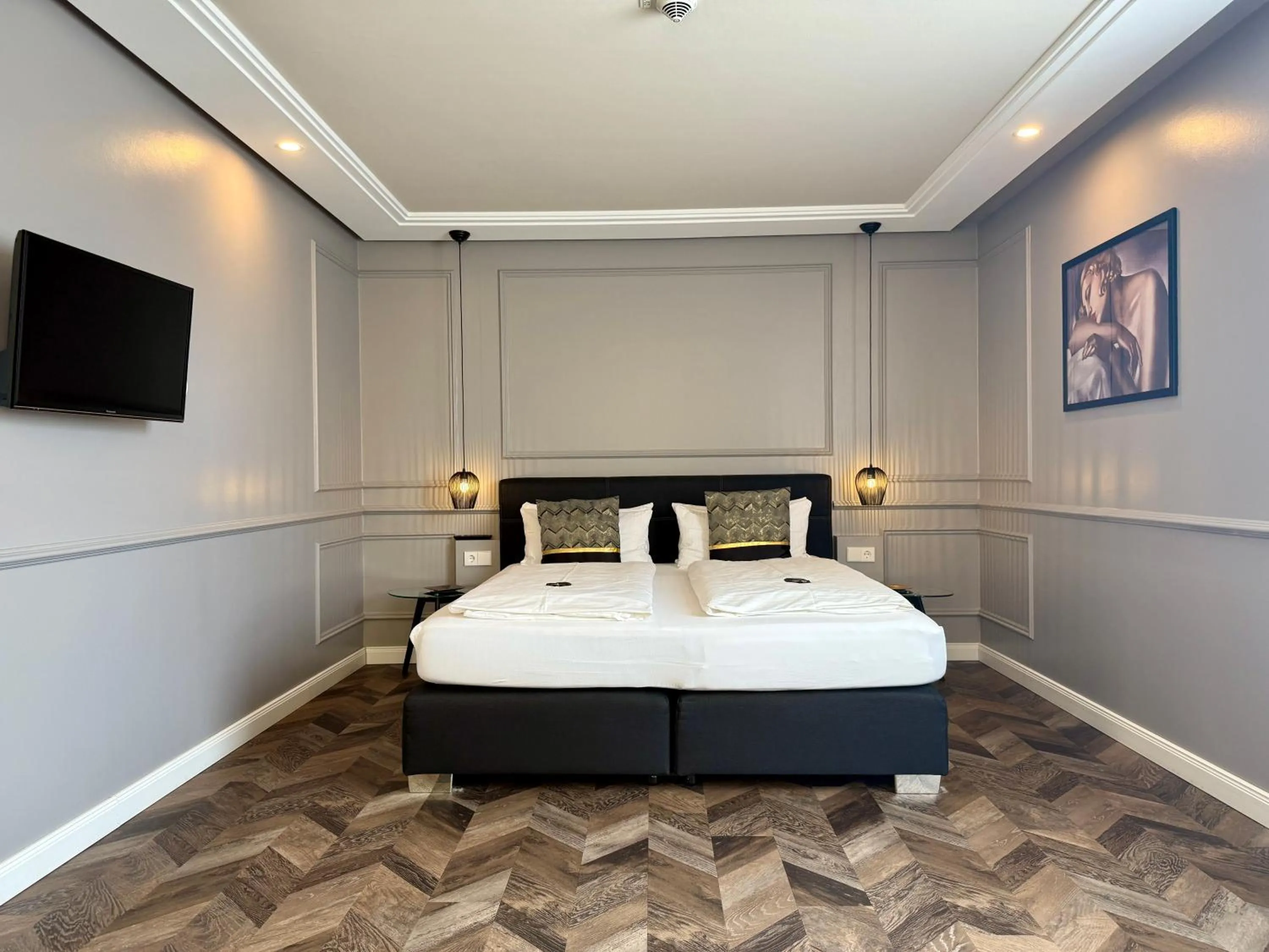 Bed in Boutique Hotel Zuckerfabrik Stuttgart