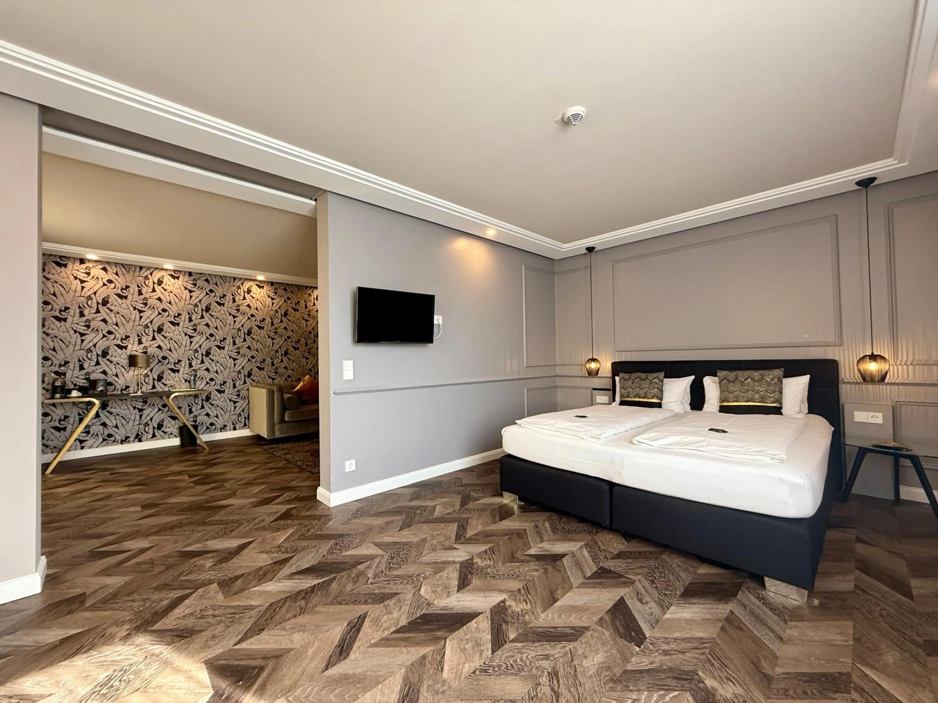 Bed in Boutique Hotel Zuckerfabrik Stuttgart