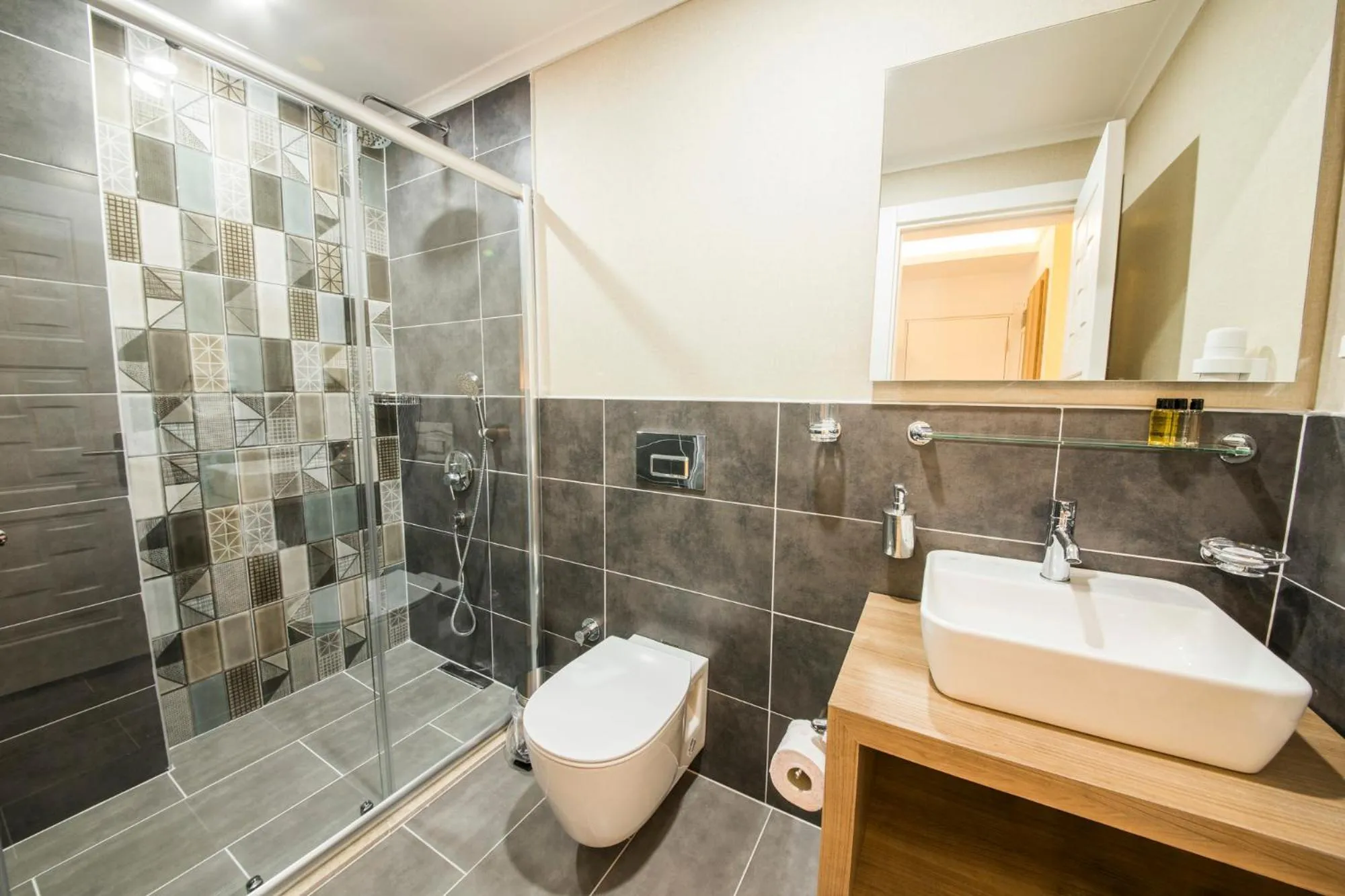 Bathroom in dekatria rooms&aparts