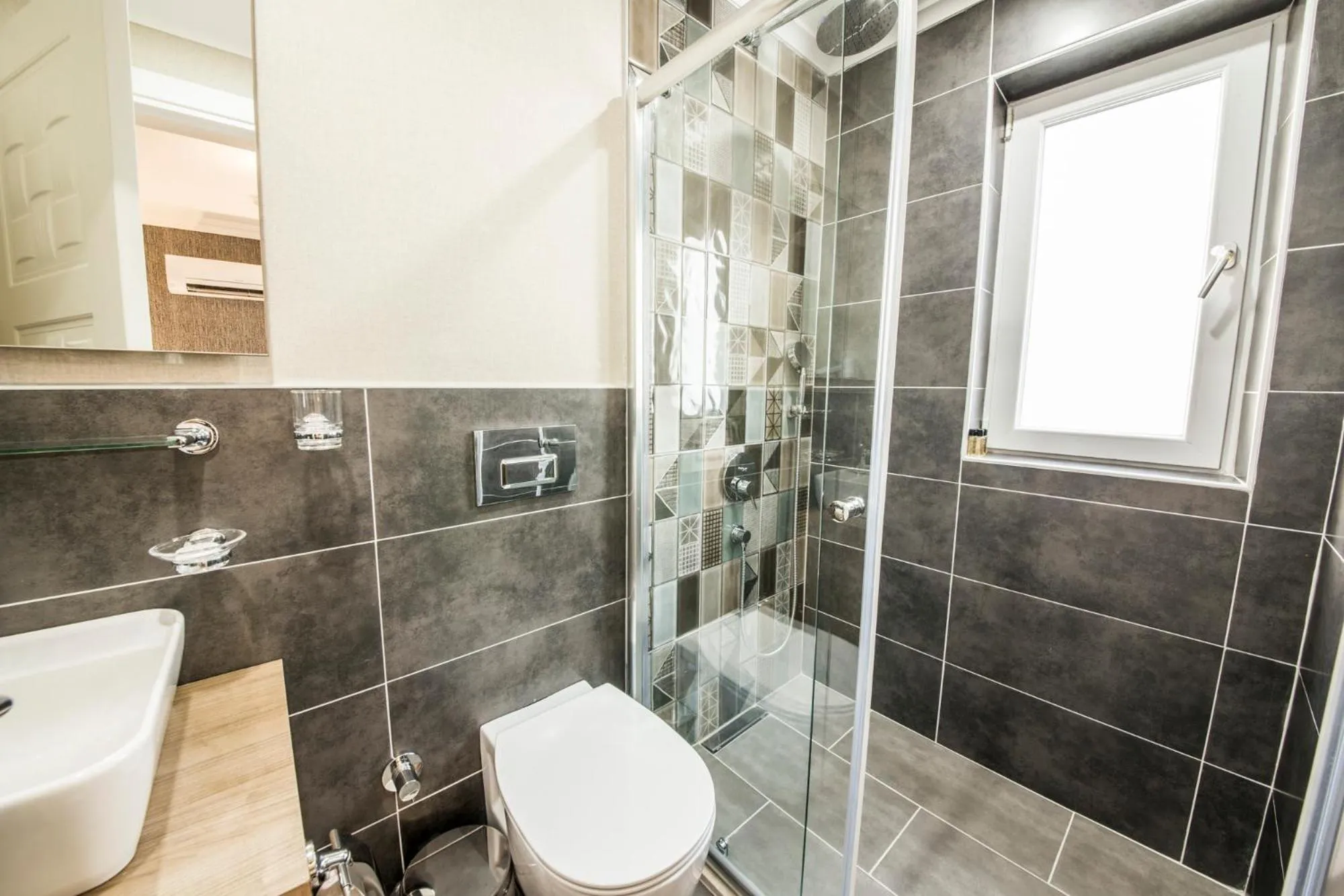 Bathroom in dekatria rooms&aparts