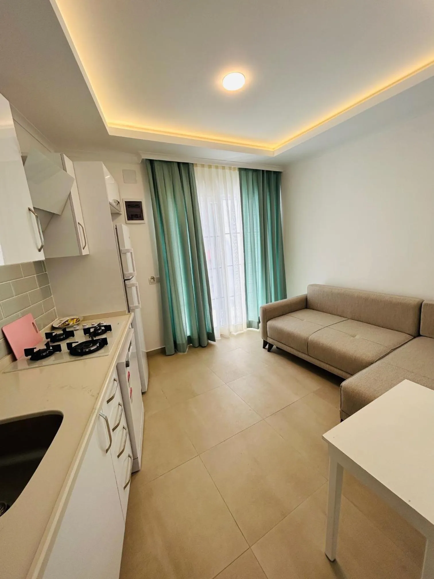 Kitchen or kitchenette in dekatria rooms&aparts