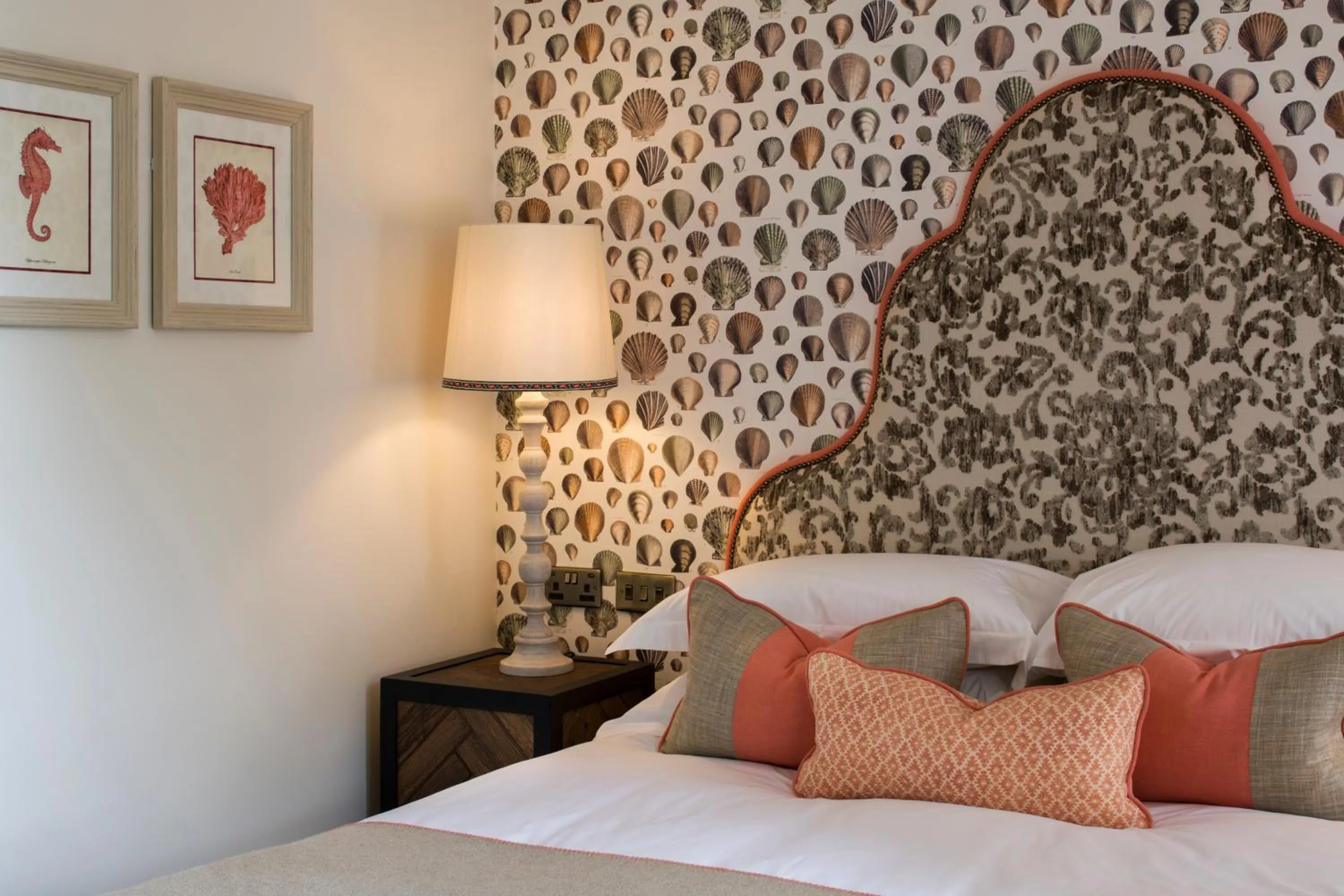 Bed in Beadnell Towers Hotel