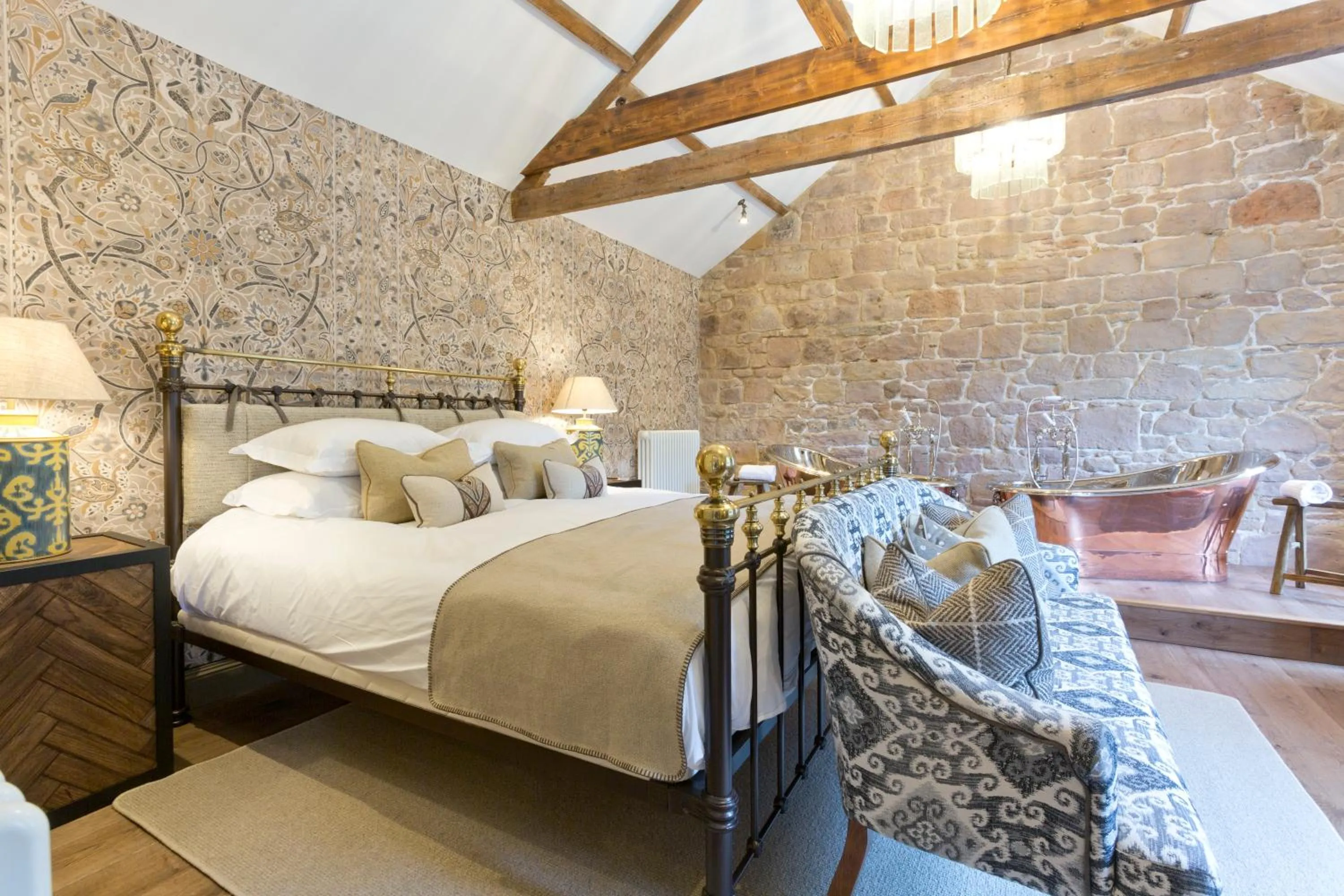 Photo of the whole room, Bed in Beadnell Towers Hotel