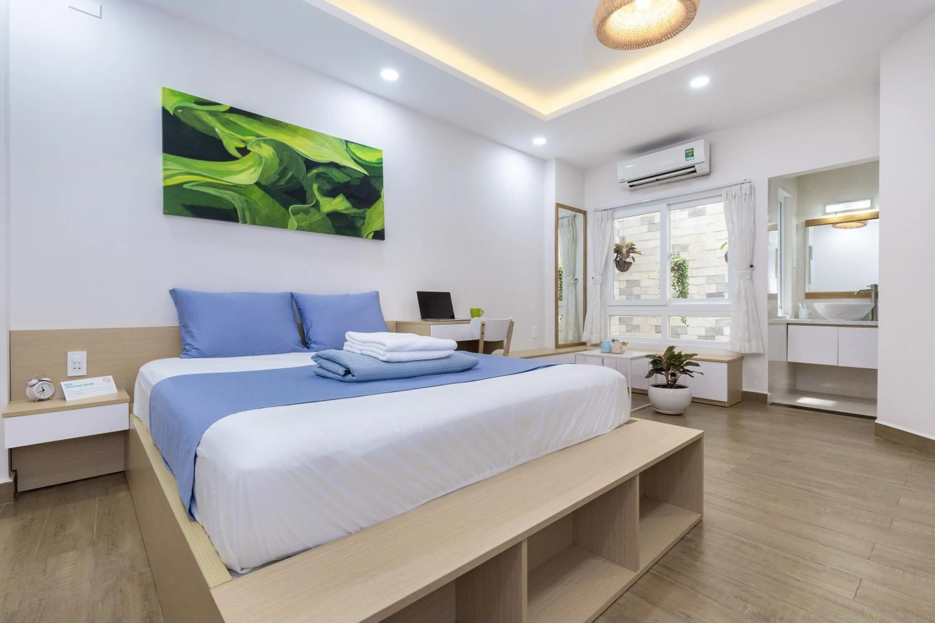 Photo of the whole room, Bed in Cozrum Homes - Yoga Corner