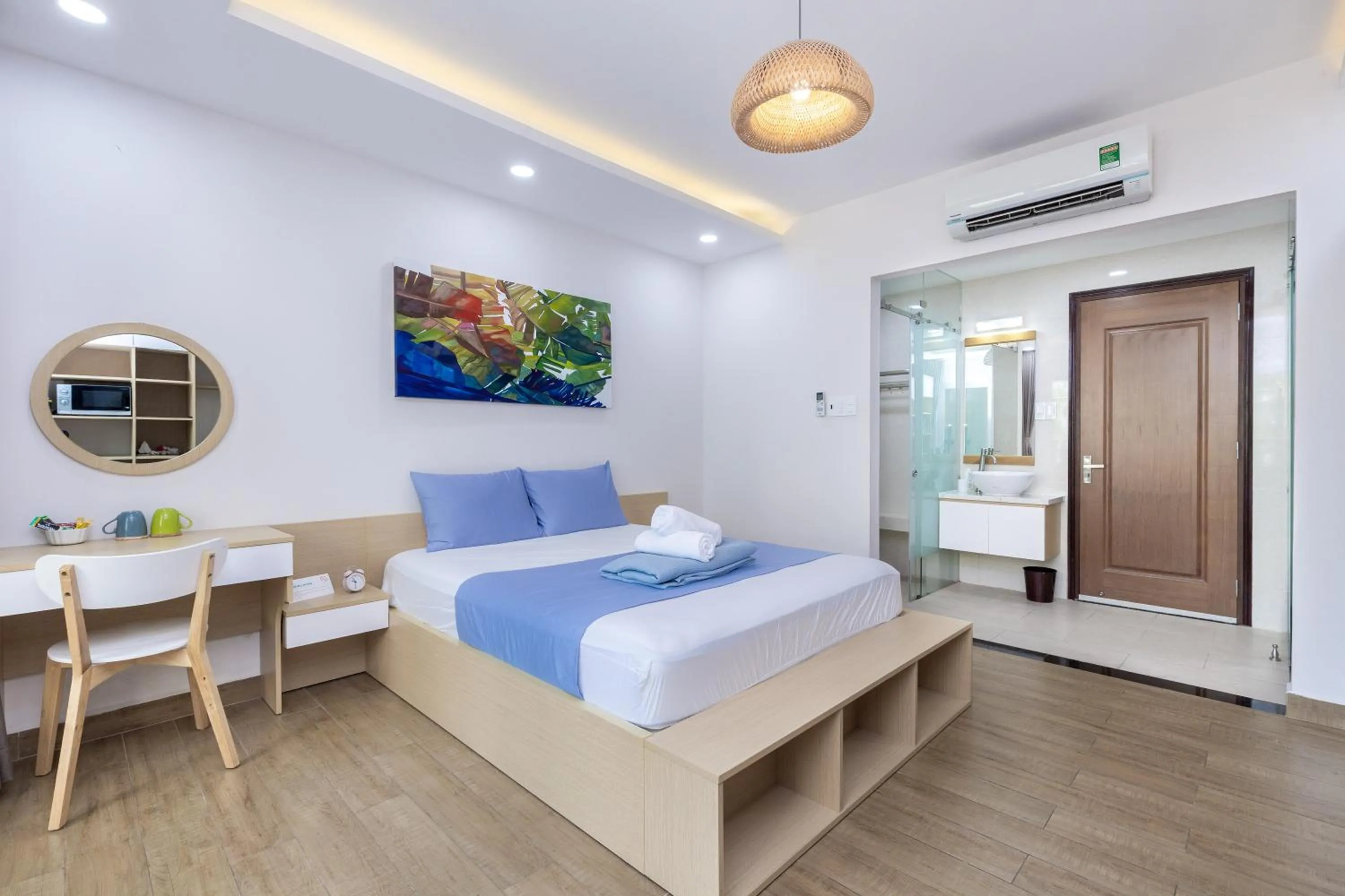 Bedroom, Bed in Cozrum Homes - Yoga Corner