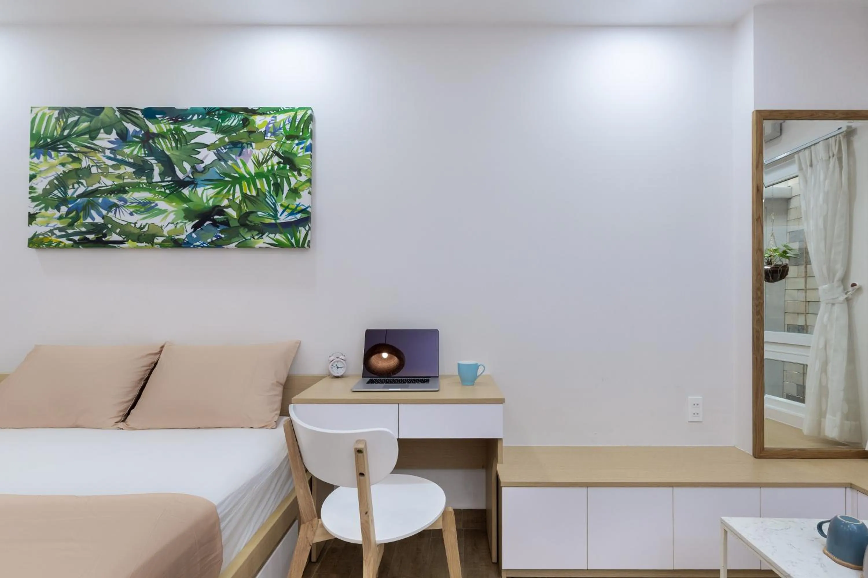 Living room, Bed in Cozrum Homes - Yoga Corner