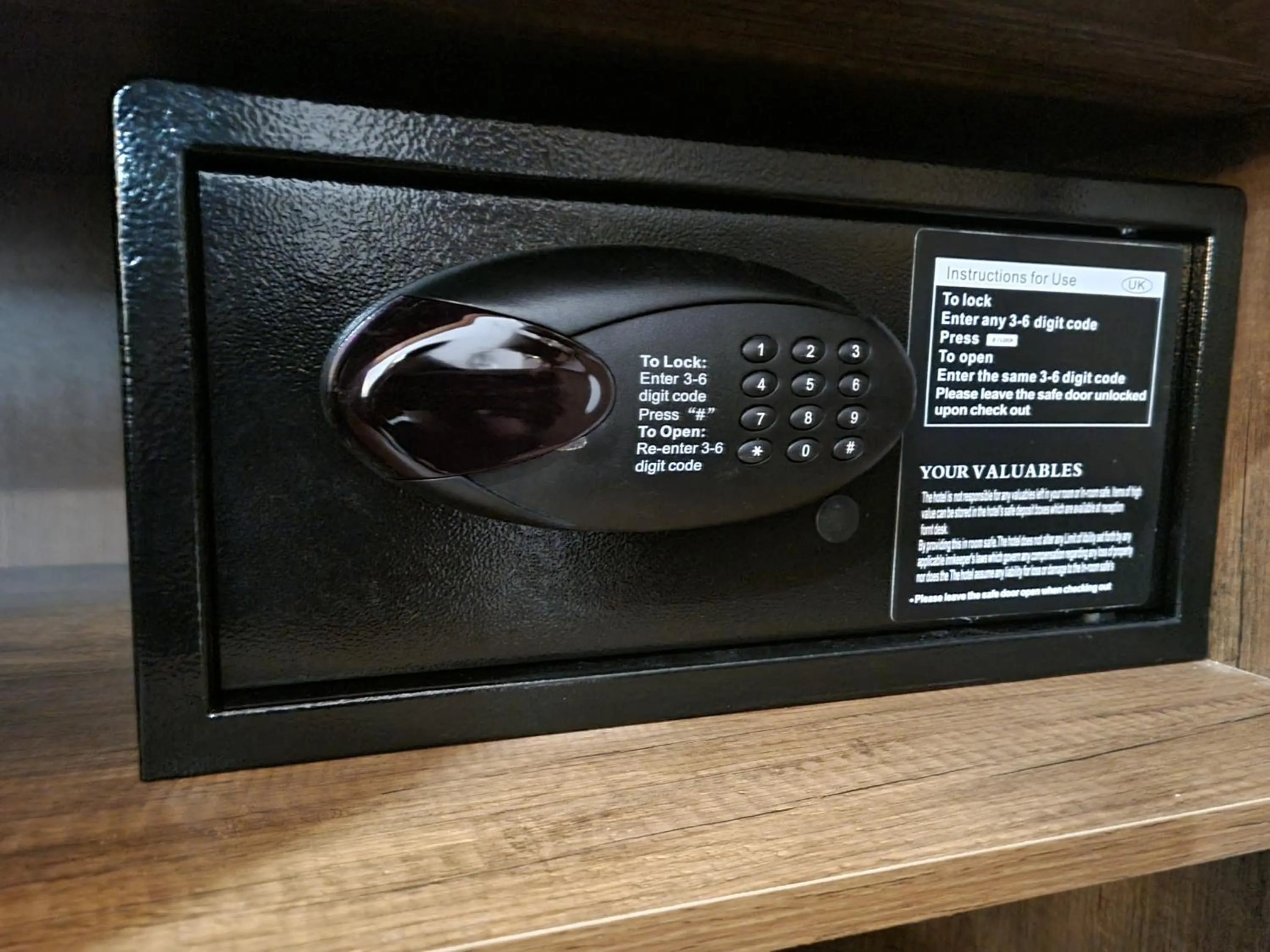 safe in HOTEL VILA TWIX