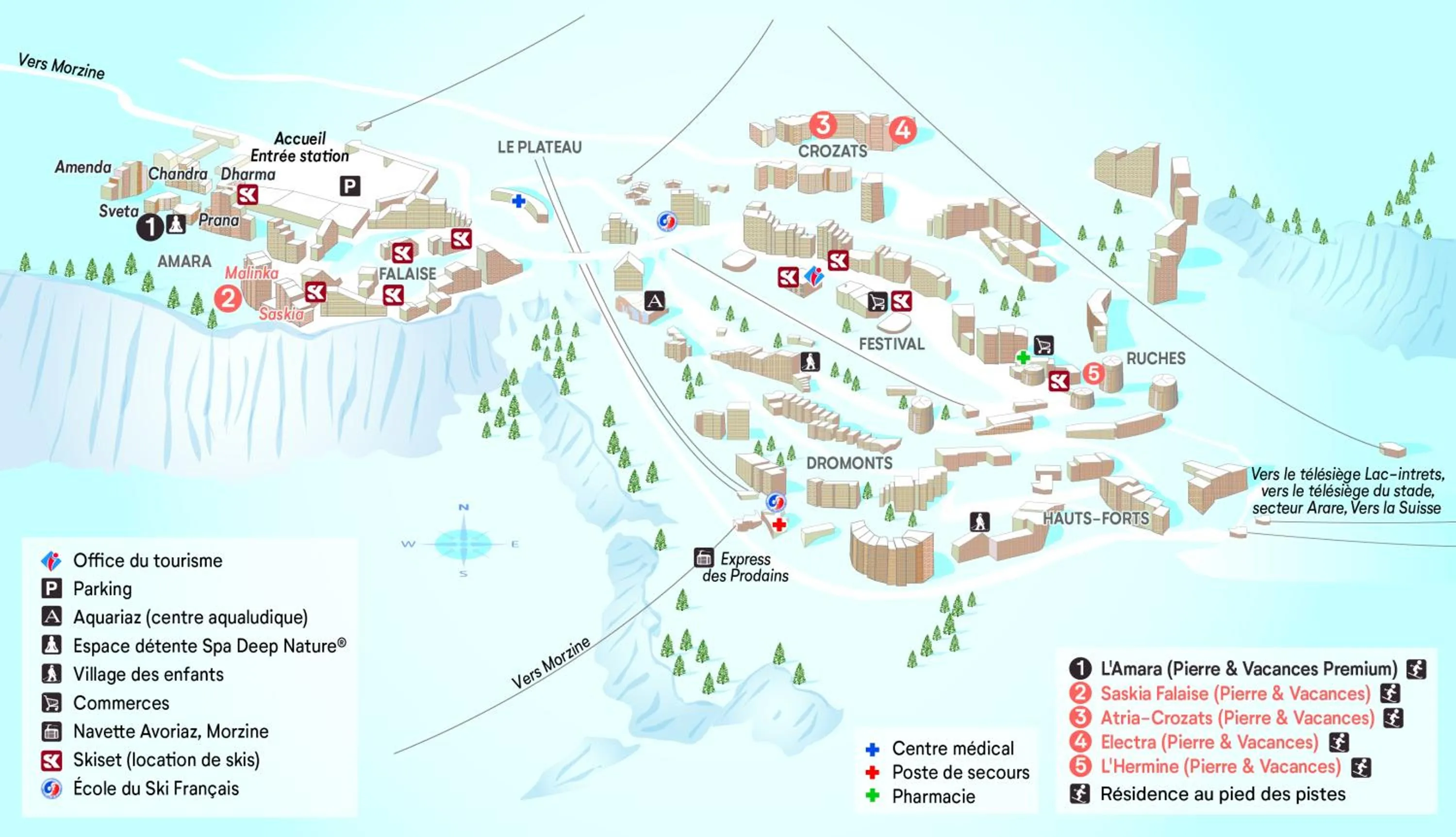 Bird's eye view in Résidence Pierre & Vacances Saskia Falaise