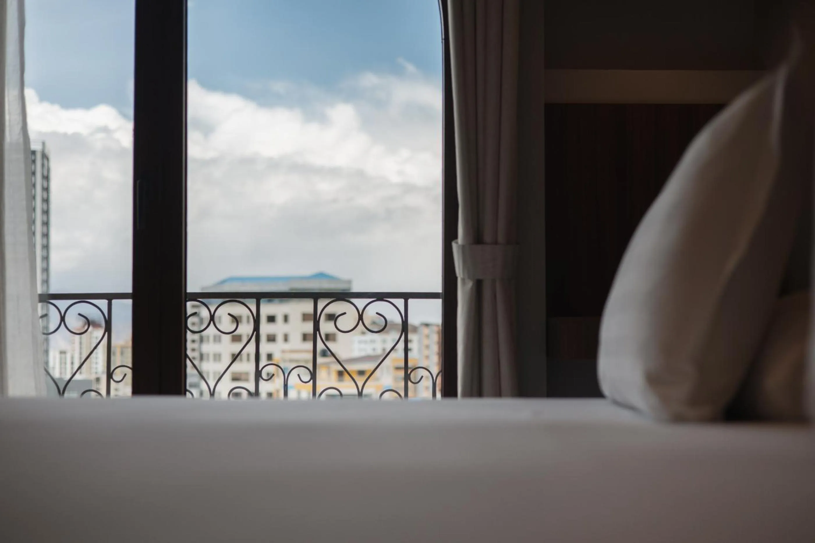 Balcony/Terrace, Bed in DREAM By Stannum Hotel