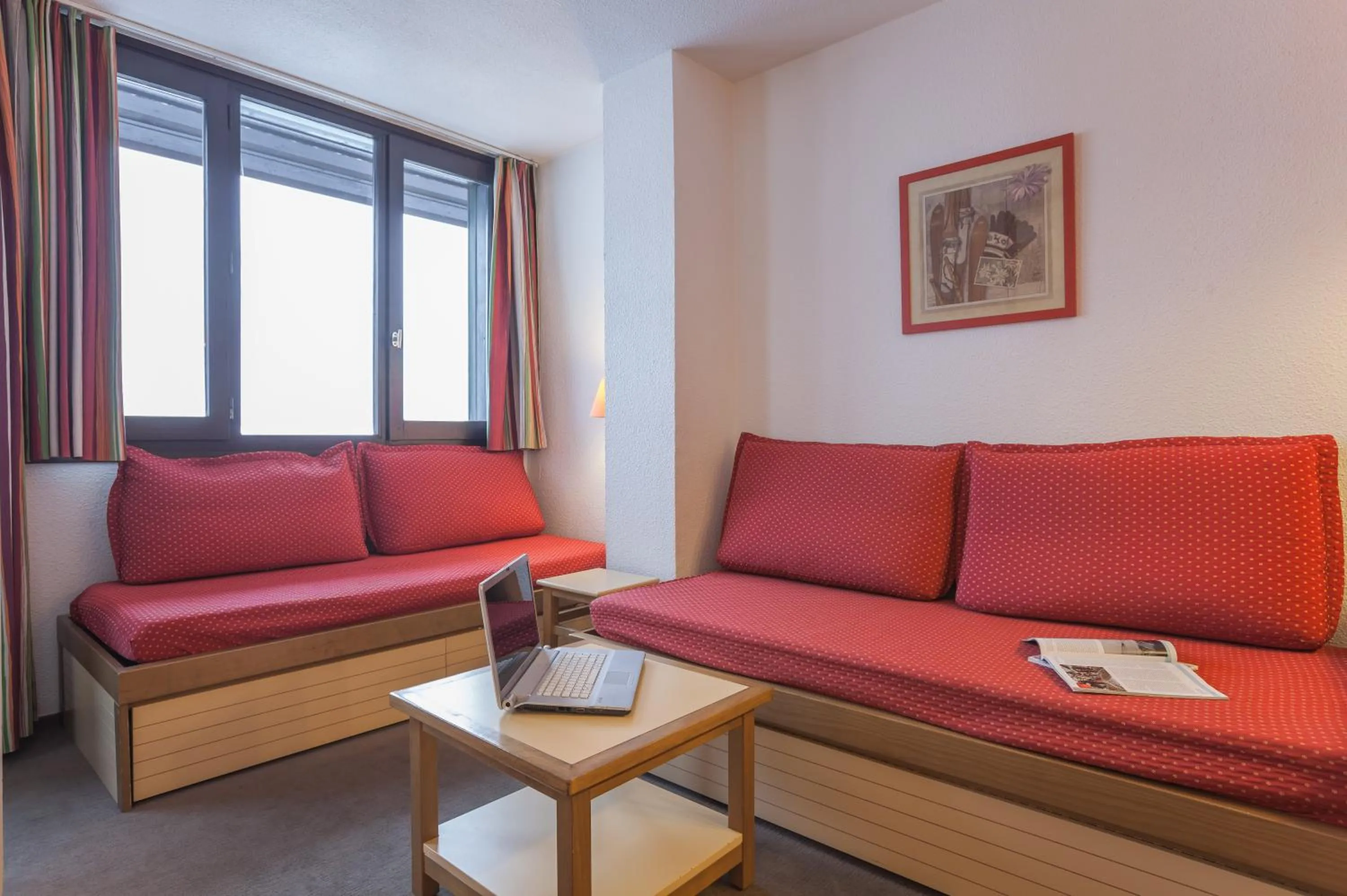 Living room in Résidence Pierre & Vacances Le Chamois Blanc