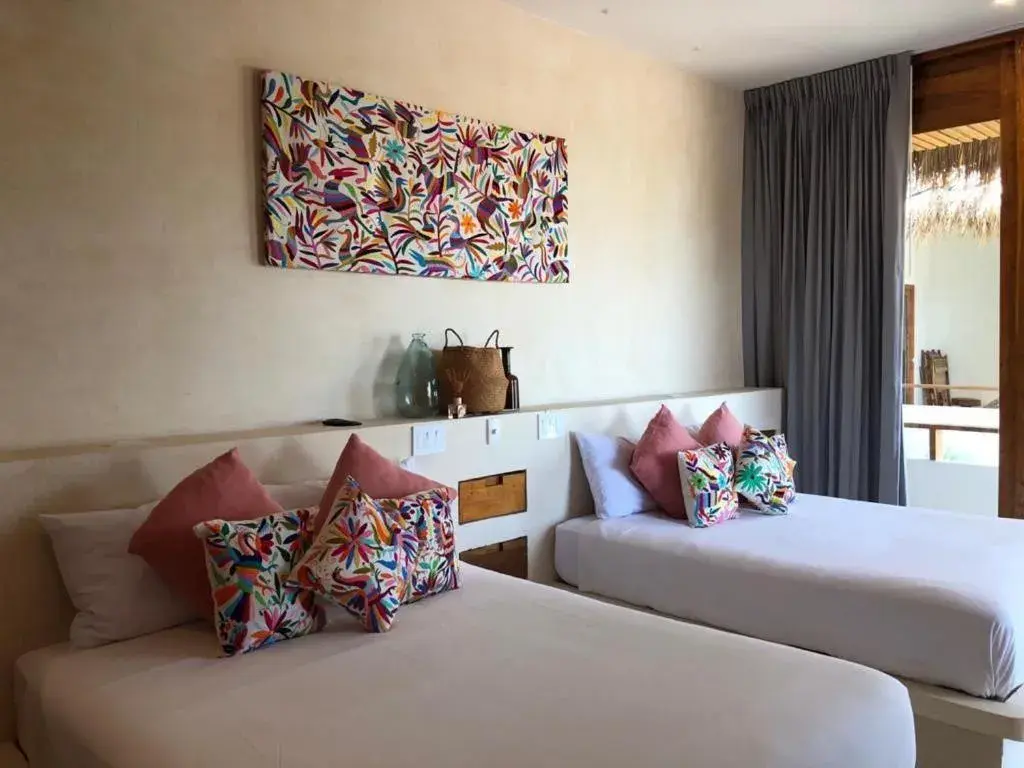 Twin Room with Garden View in Hotel Casa Lumini Holbox Twin Room with Garden View in Hotel Casa Lumini Holbox