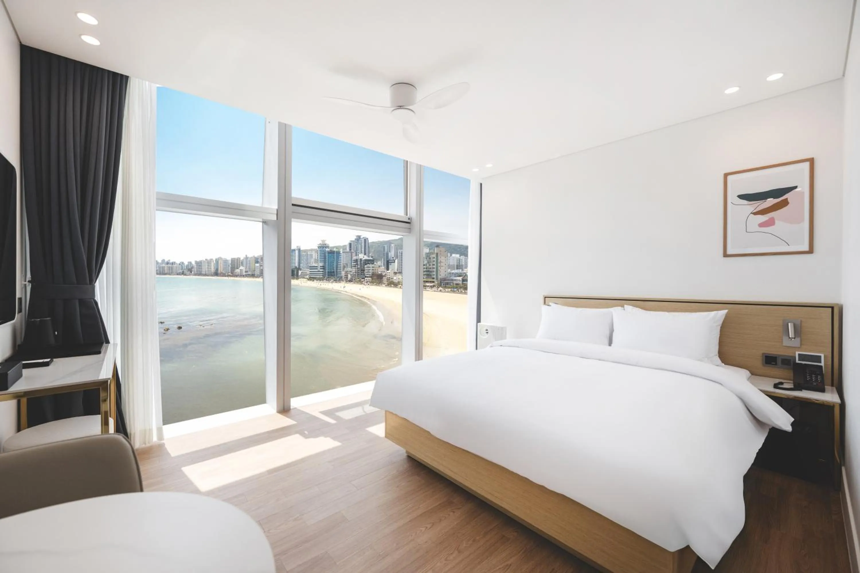 Bed in Ocean 2Heaven Hotel Busan