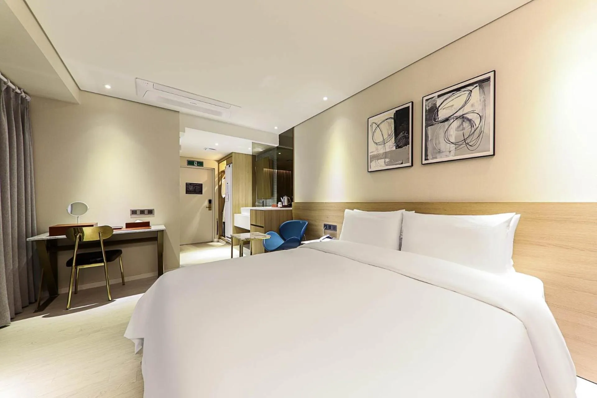 Bed in Ocean 2Heaven Hotel Busan