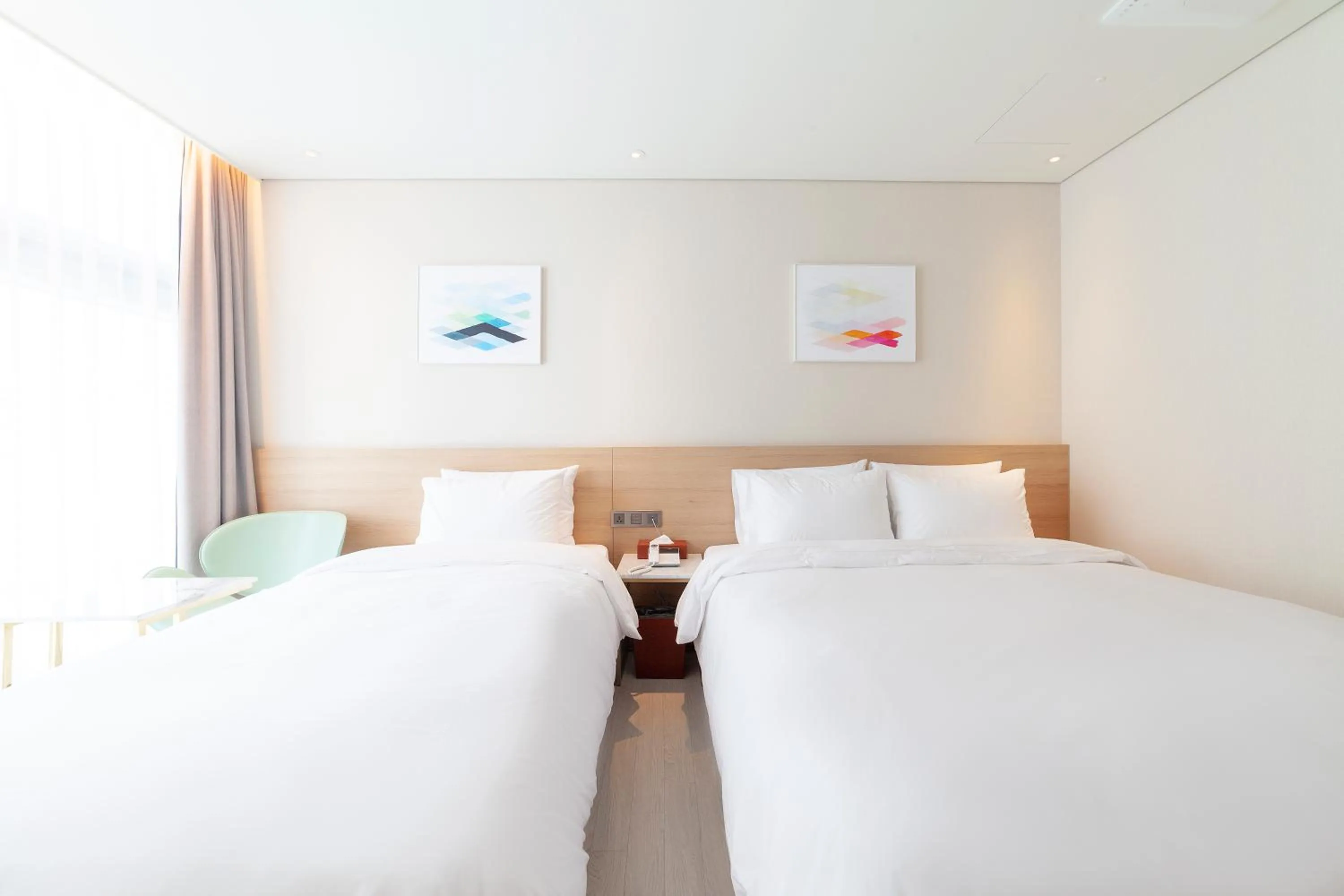 Bed in Ocean 2Heaven Hotel Busan