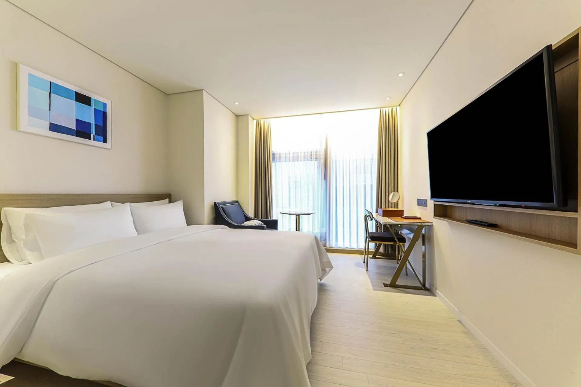 Bed in Ocean 2Heaven Hotel Busan