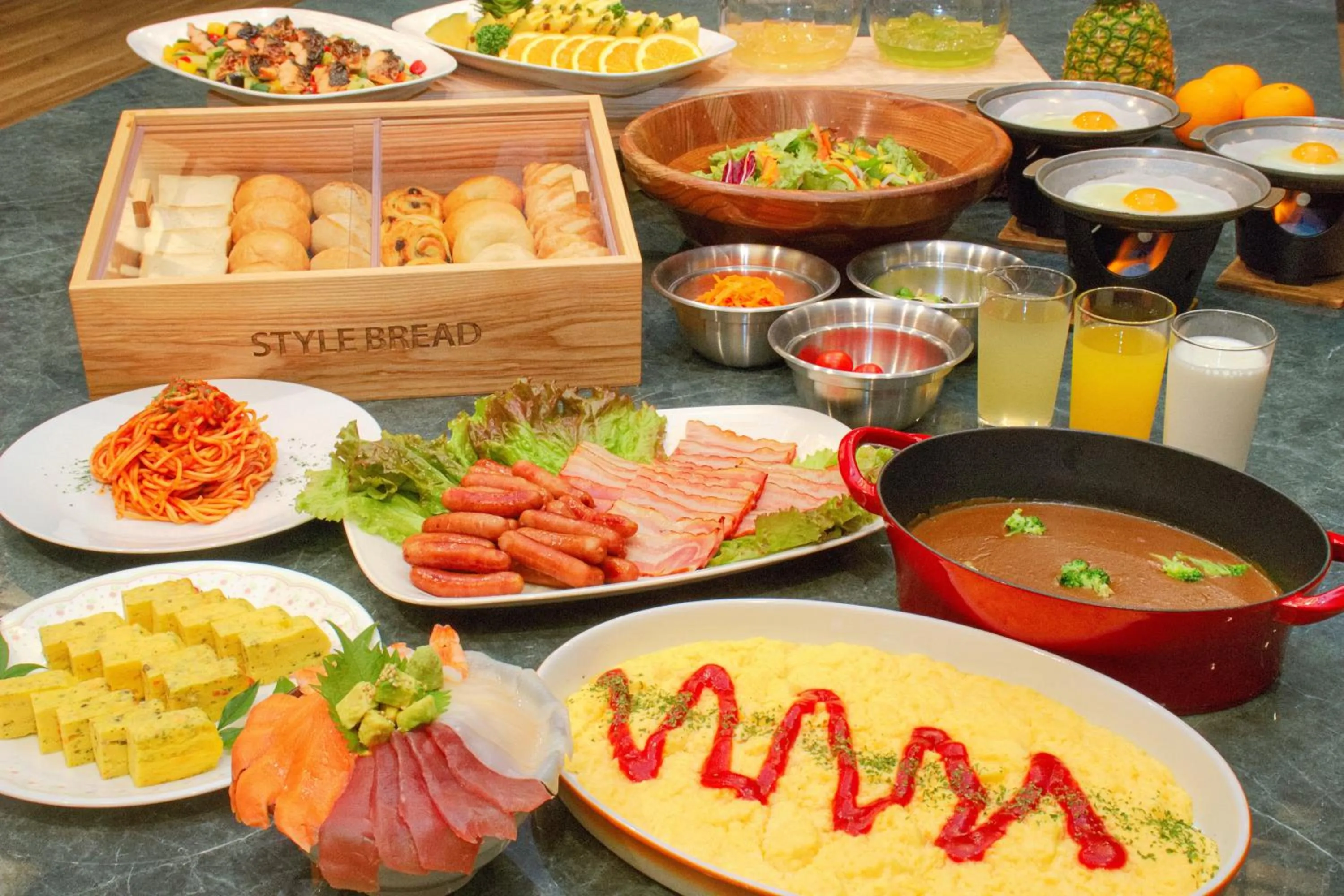 Buffet breakfast in Hotel&Resort Yamanouchi Hills