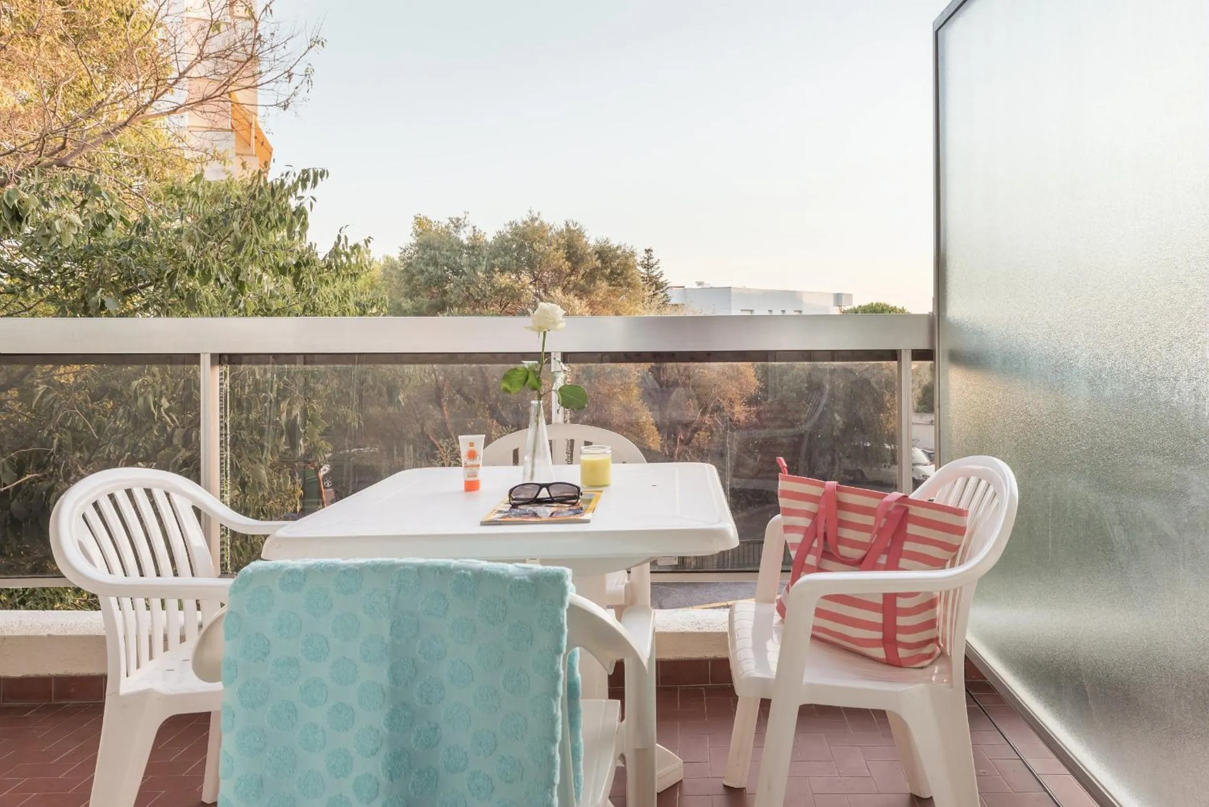 Patio in Résidence Pierre & Vacances La Rostagne