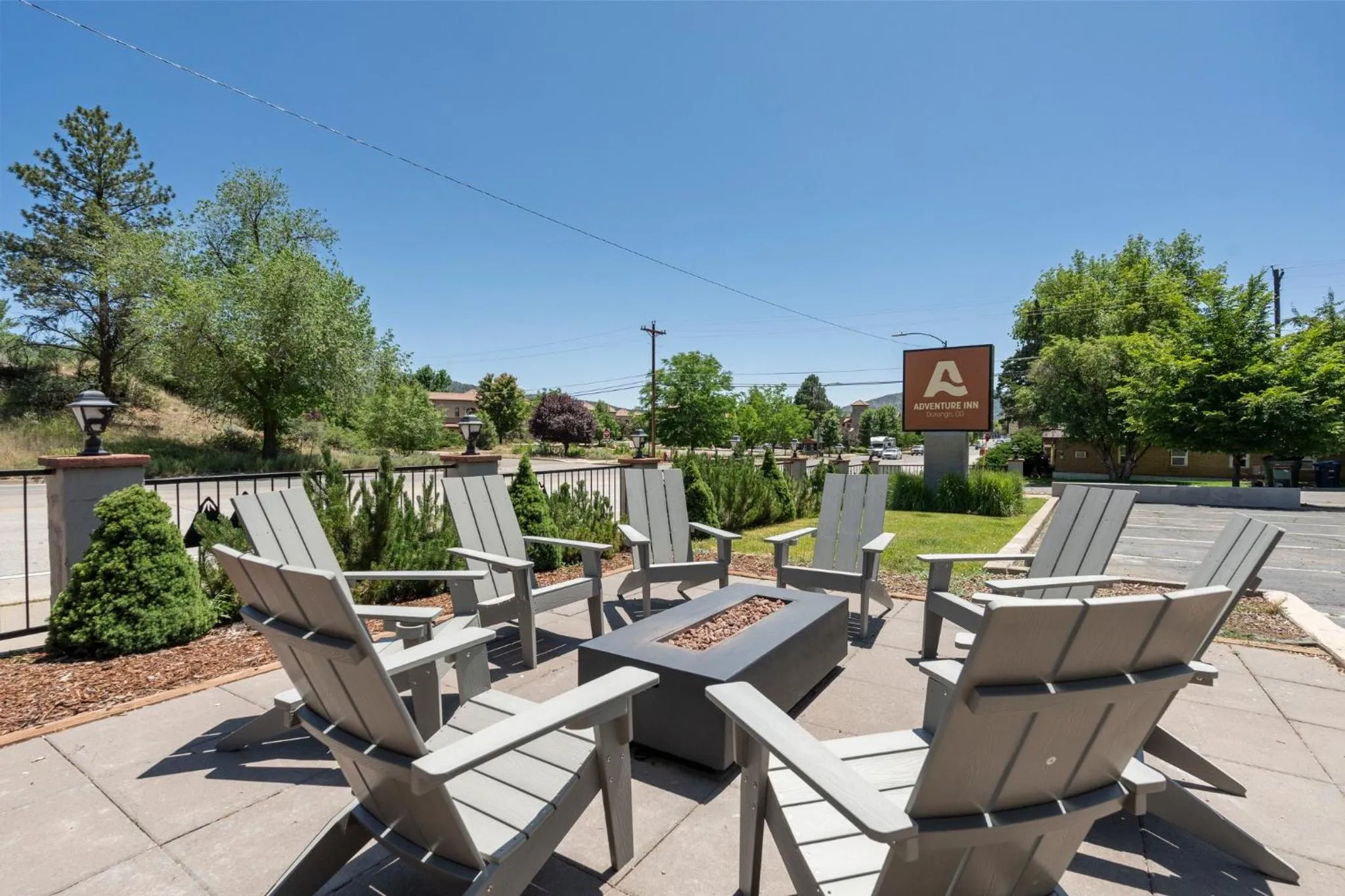 Patio in Adventure Inn Durango