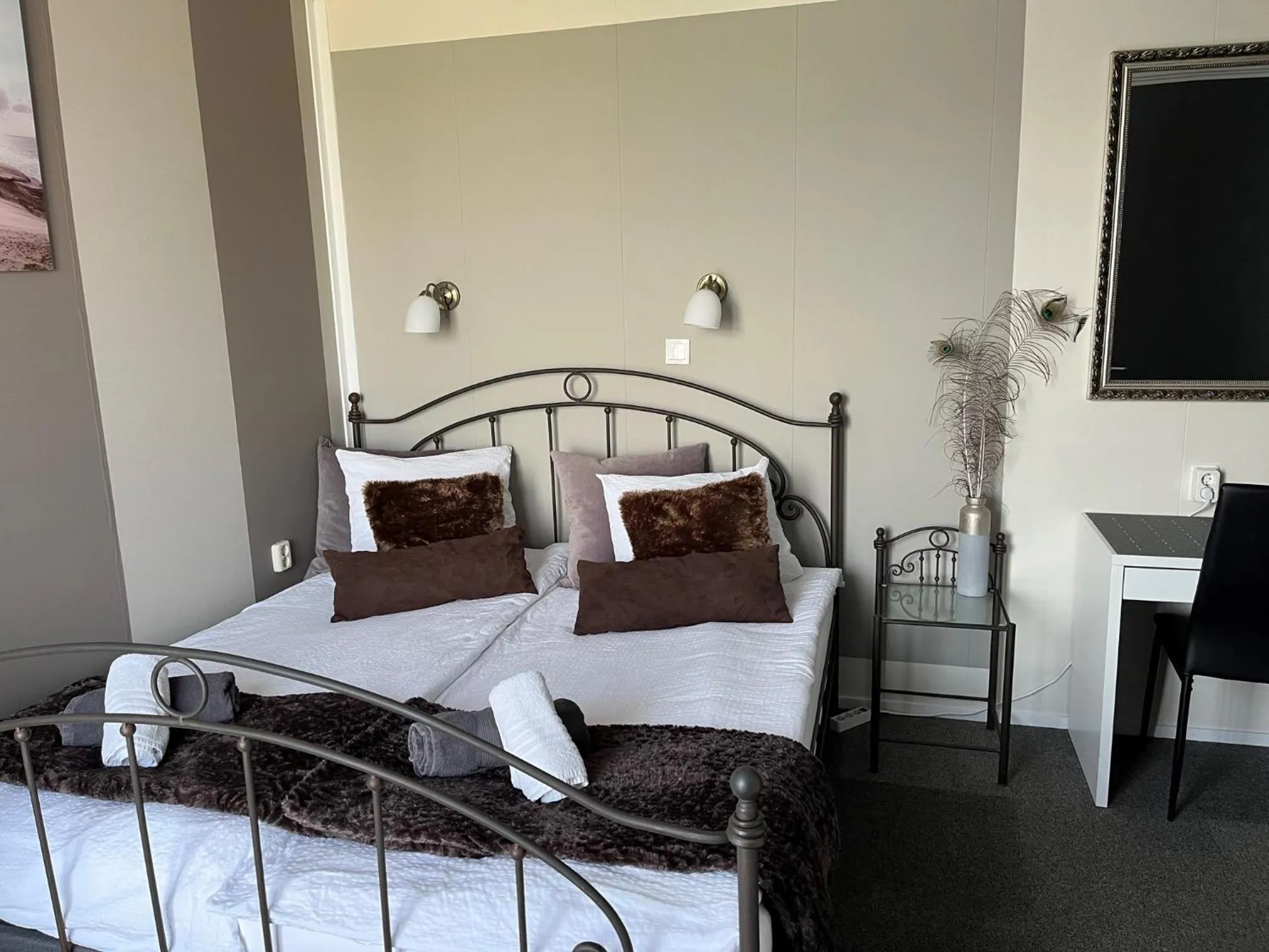 Bed in Hotel Dijkzicht