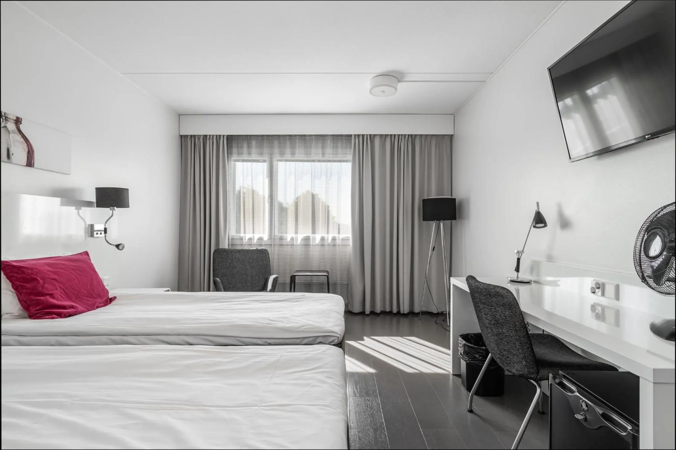 Bedroom, Bed in Teatterihotelli Riihimäki