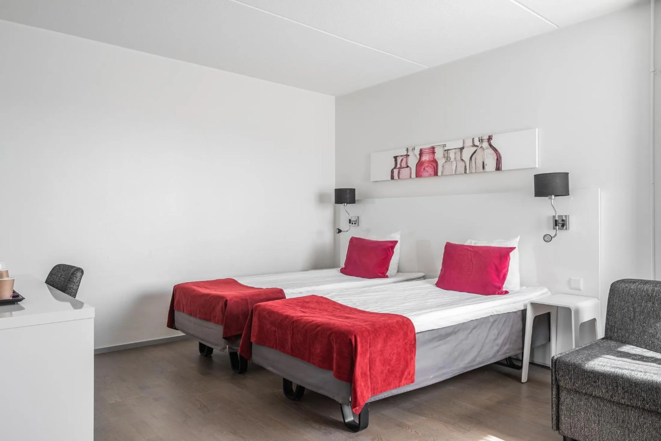 Bedroom, Bed in Teatterihotelli Riihimäki