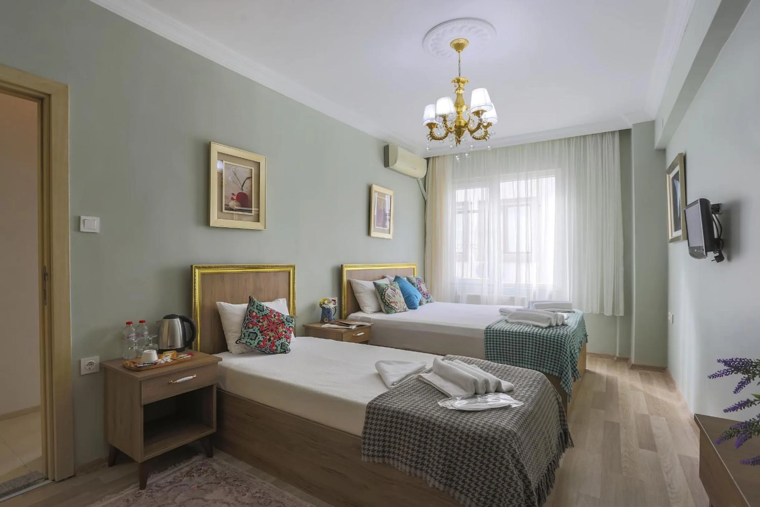 Photo of the whole room, Bed in Sofia Corner Hotel