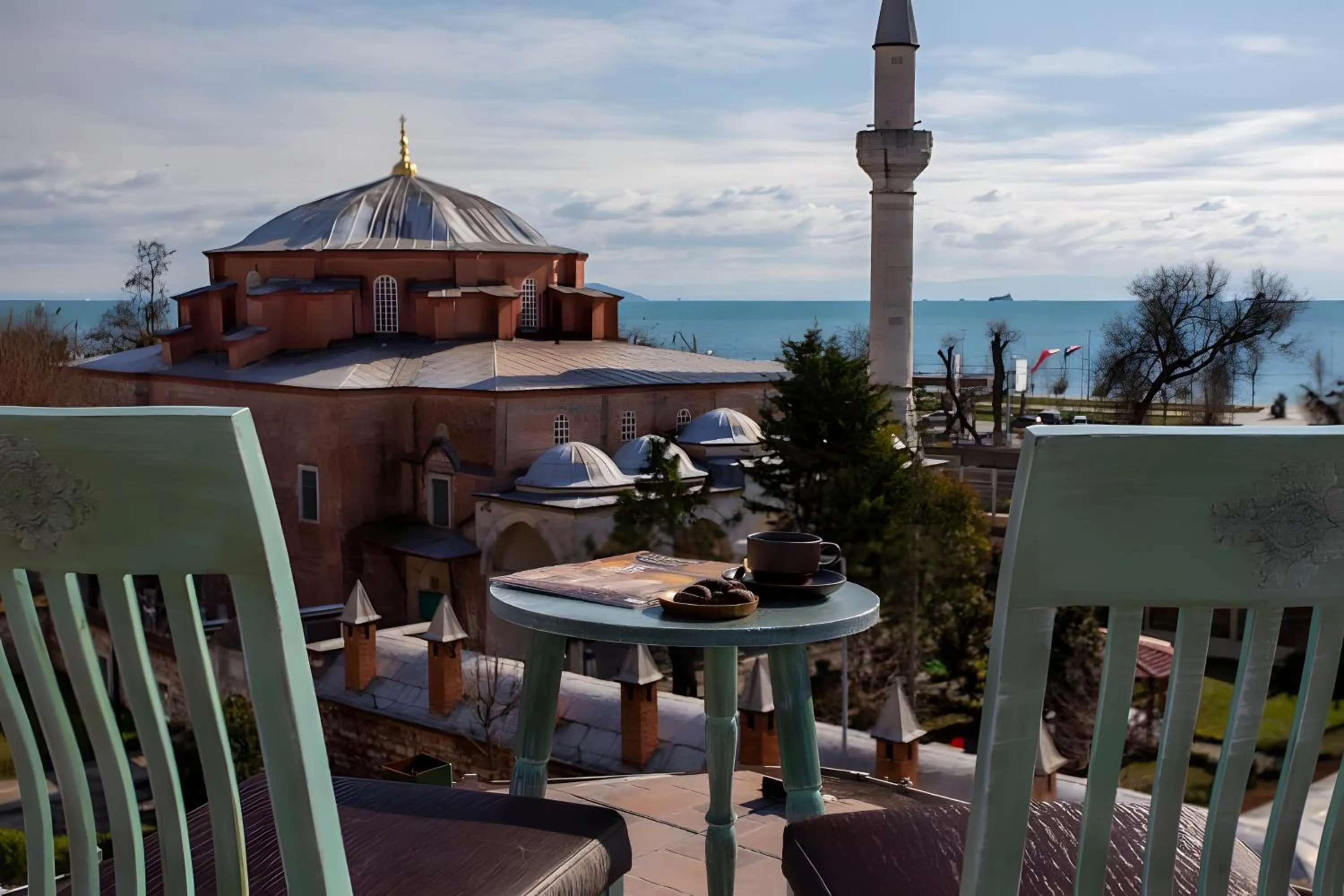 Patio in Sofia Corner Hotel