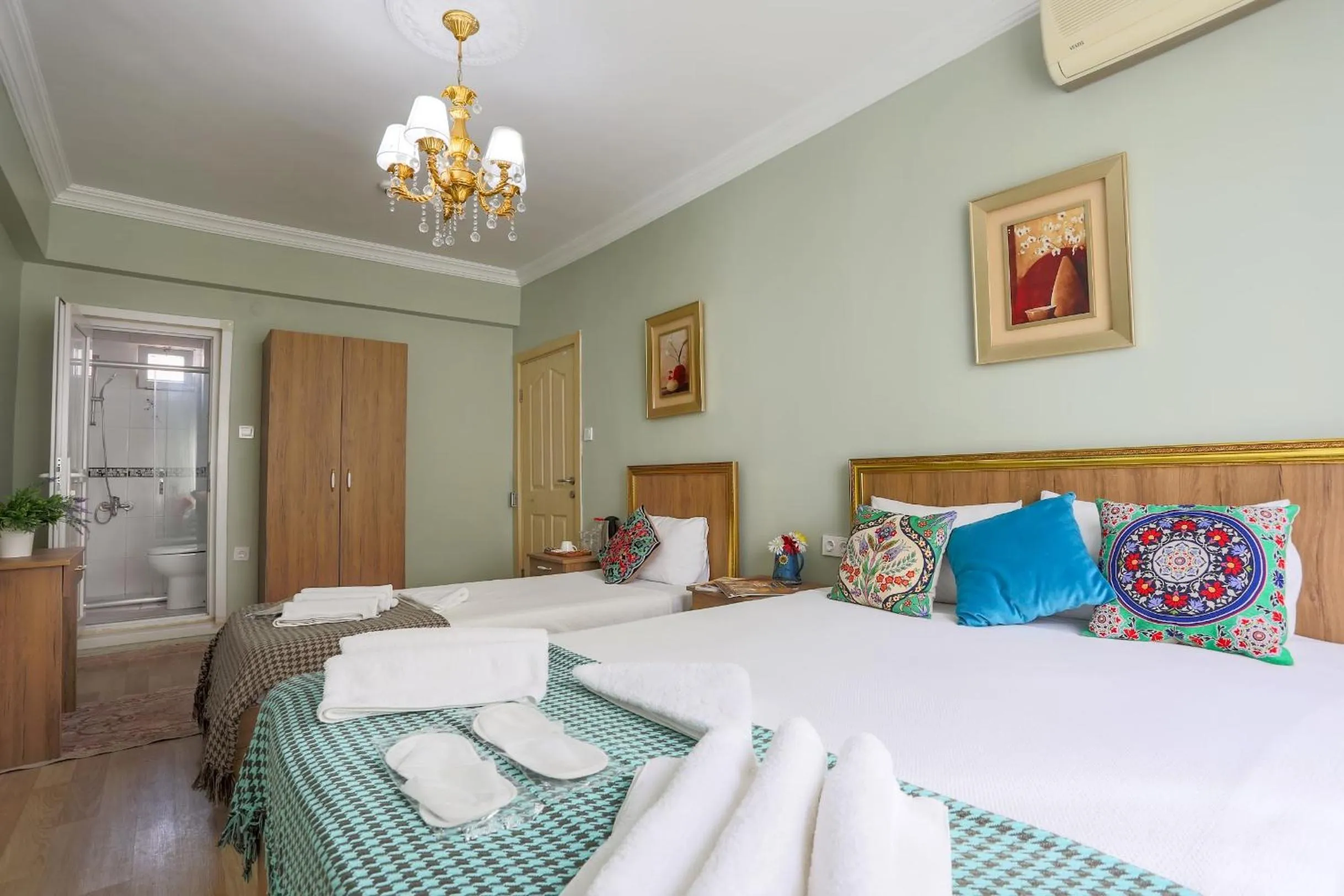 Photo of the whole room, Bed in Sofia Corner Hotel