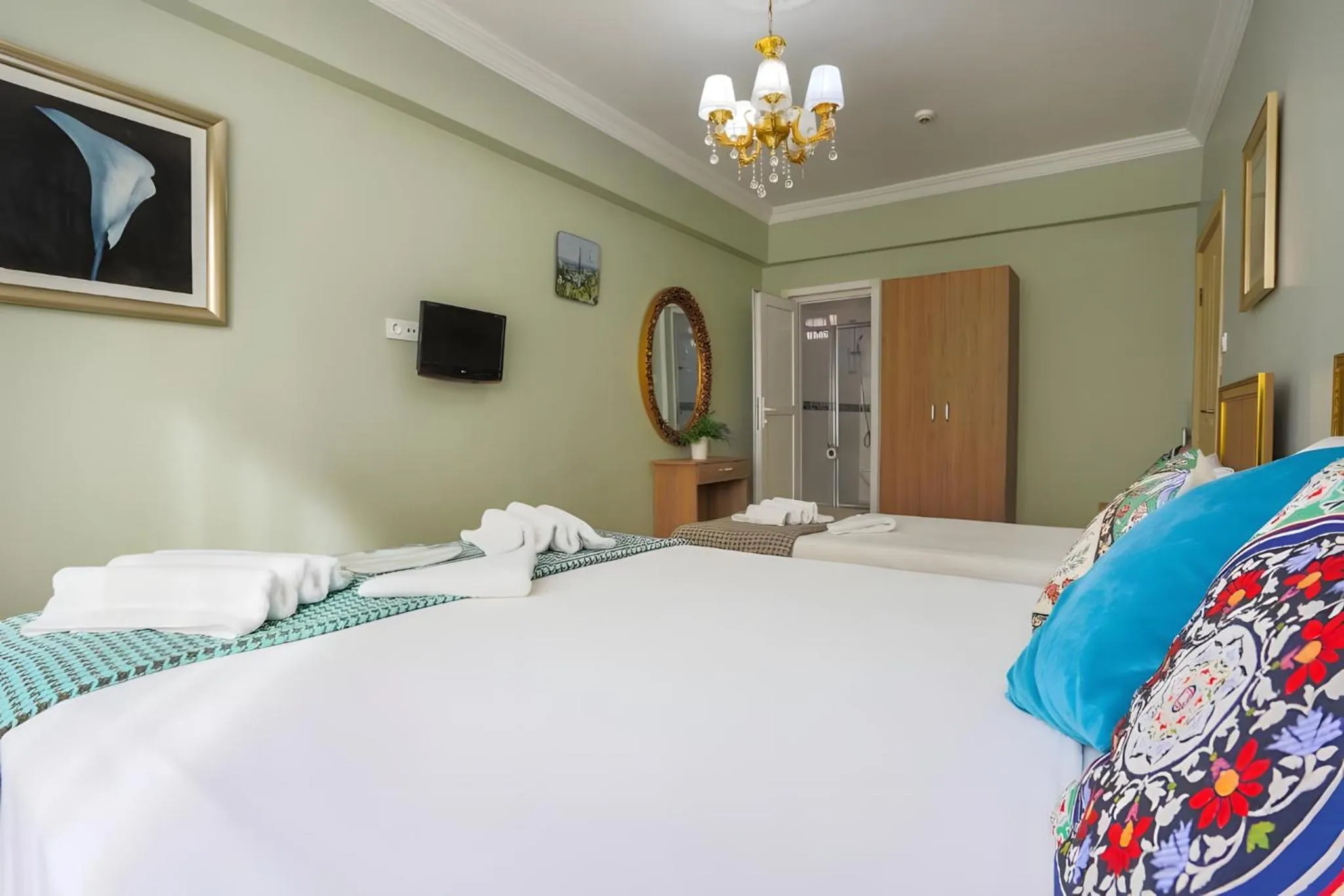 Bed in Sofia Corner Hotel