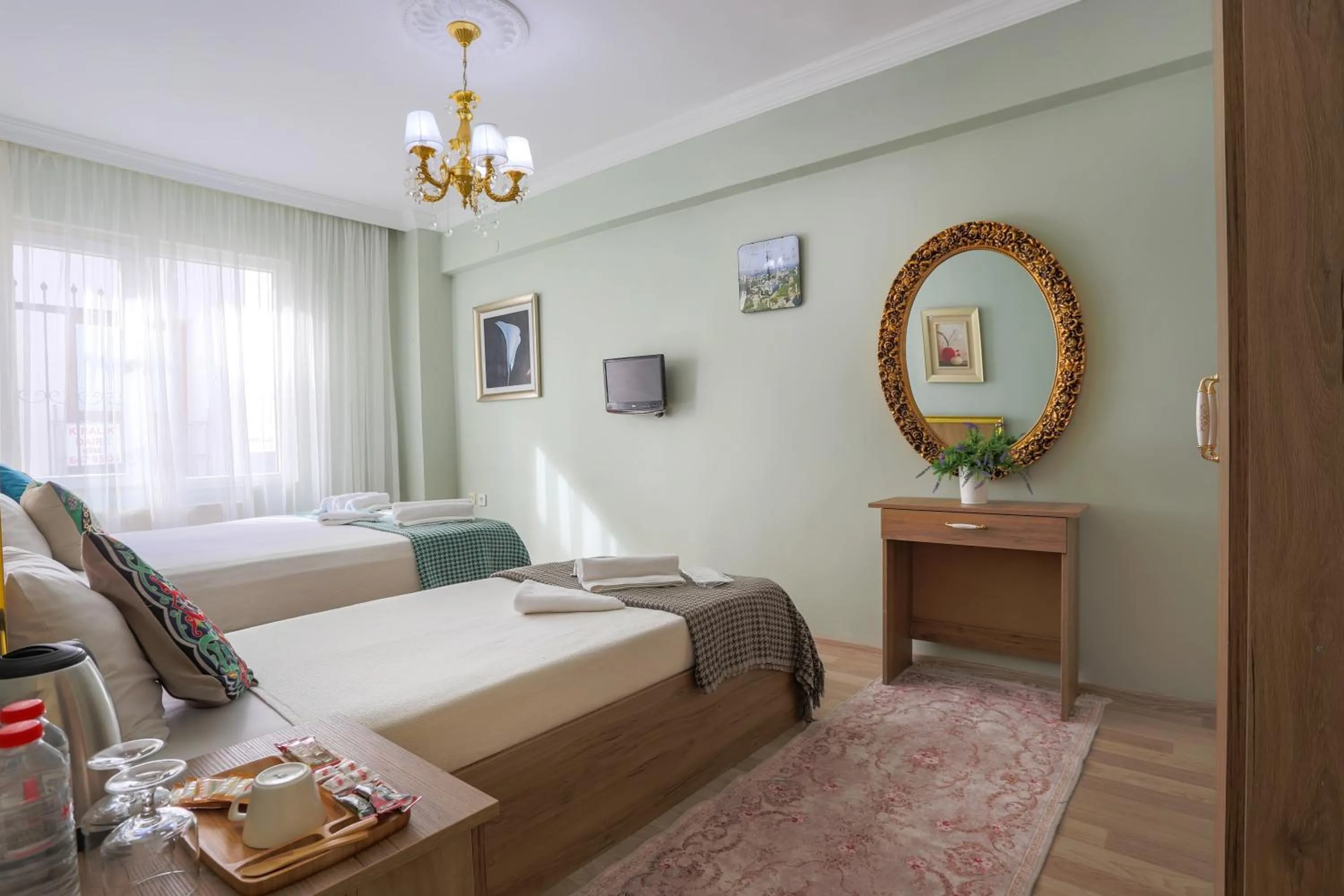 Photo of the whole room, Bed in Sofia Corner Hotel