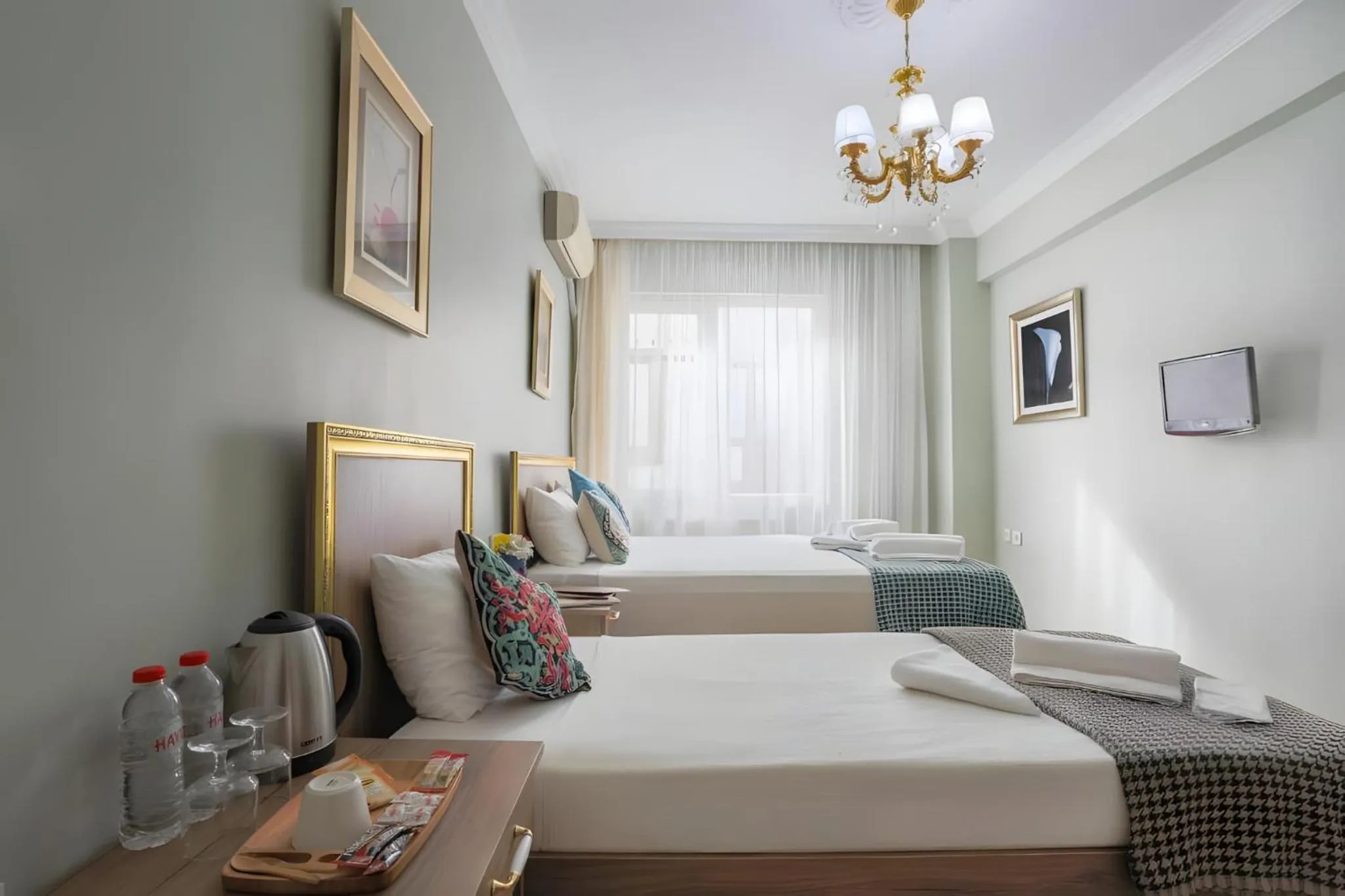 Bed in Sofia Corner Hotel