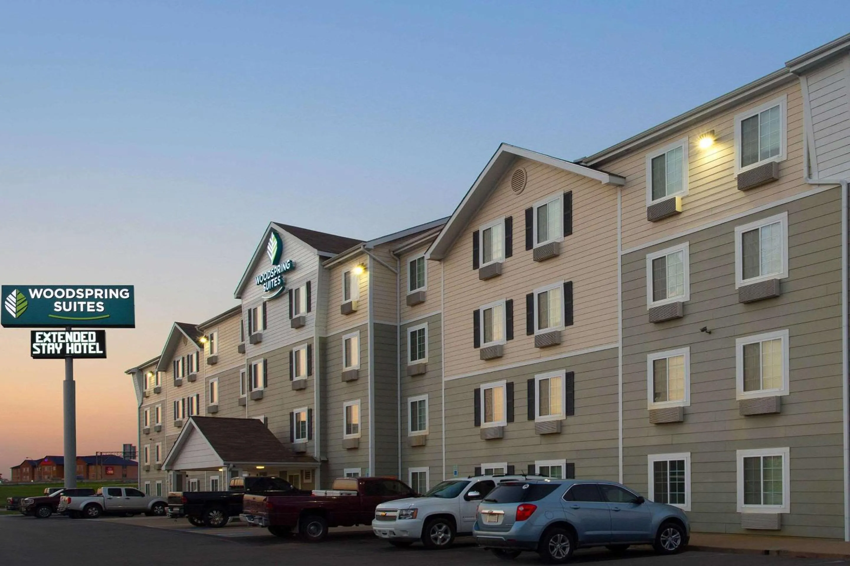 Property building in WoodSpring Suites Waco near University