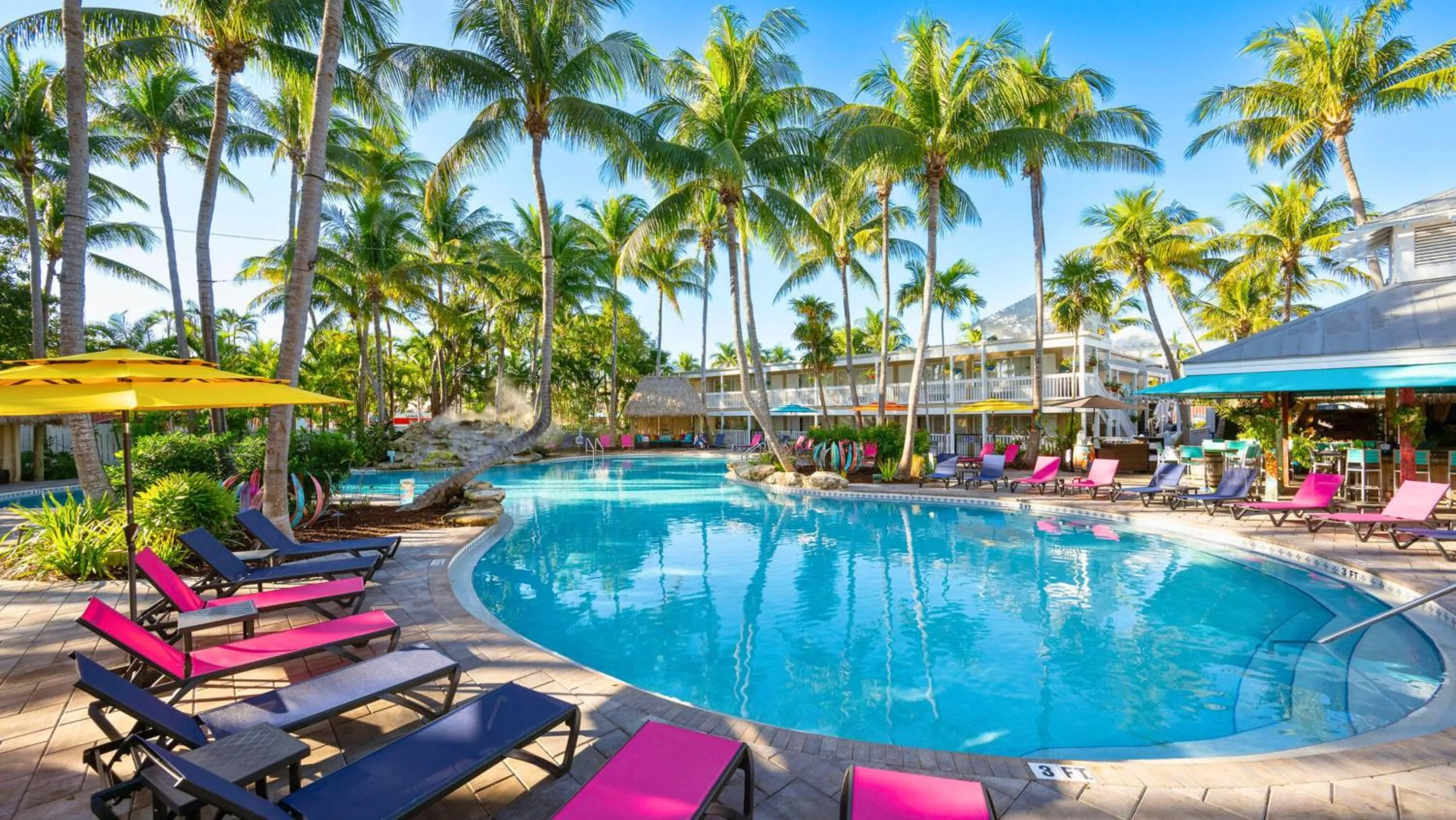 Pool view in Havana Cabana at Key West