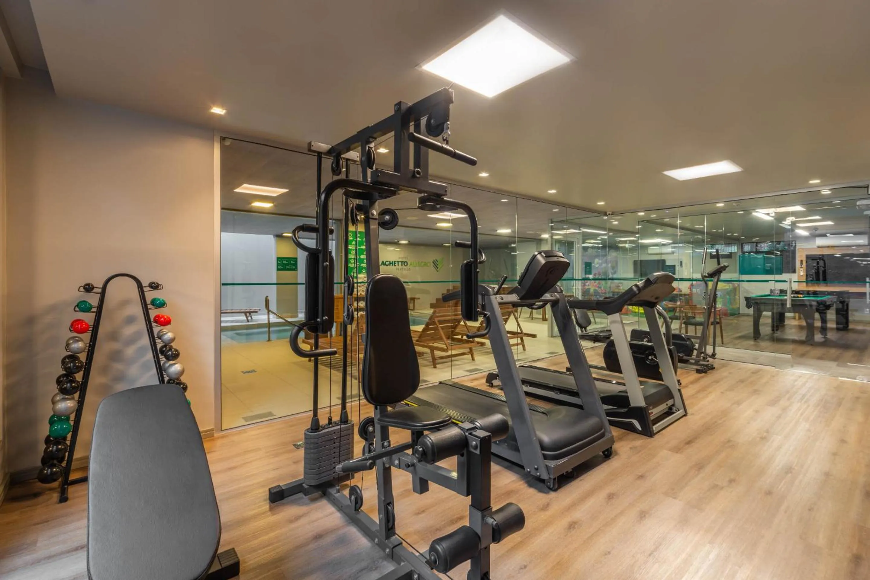 Fitness centre/facilities in Hotel Laghetto Fratello
