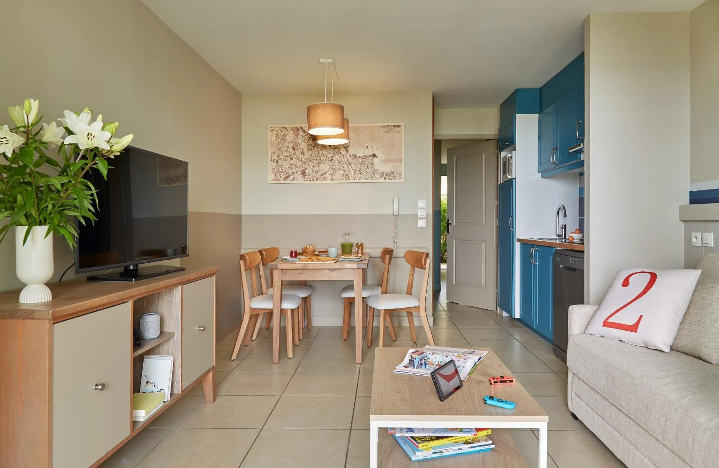 TV and multimedia in Résidence Pierre & Vacances Premium Le Coteau et la Mer