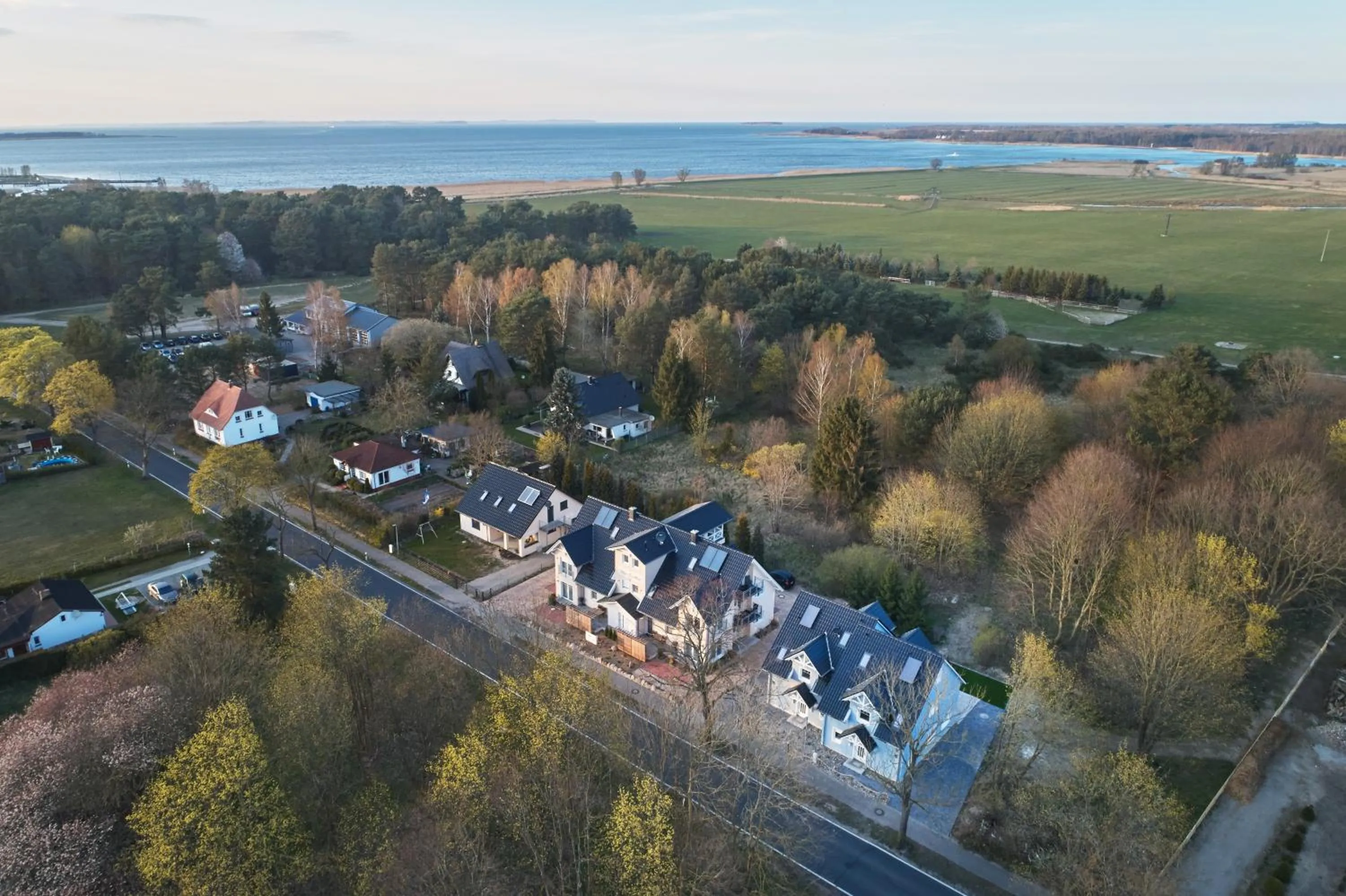 Bird's eye view in Freester Kapitänshäuser