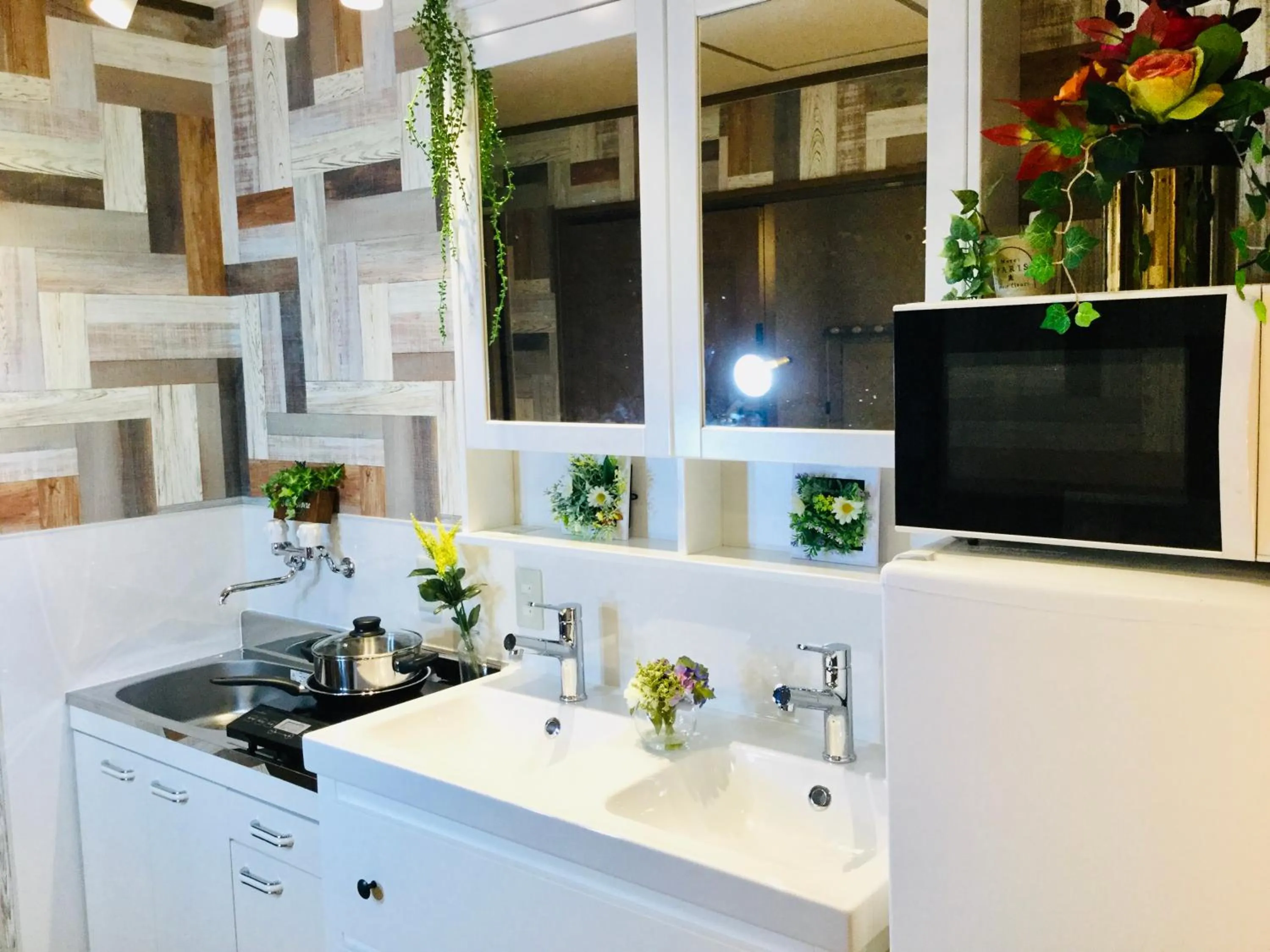 Kitchen or kitchenette in Hotel West Taisho